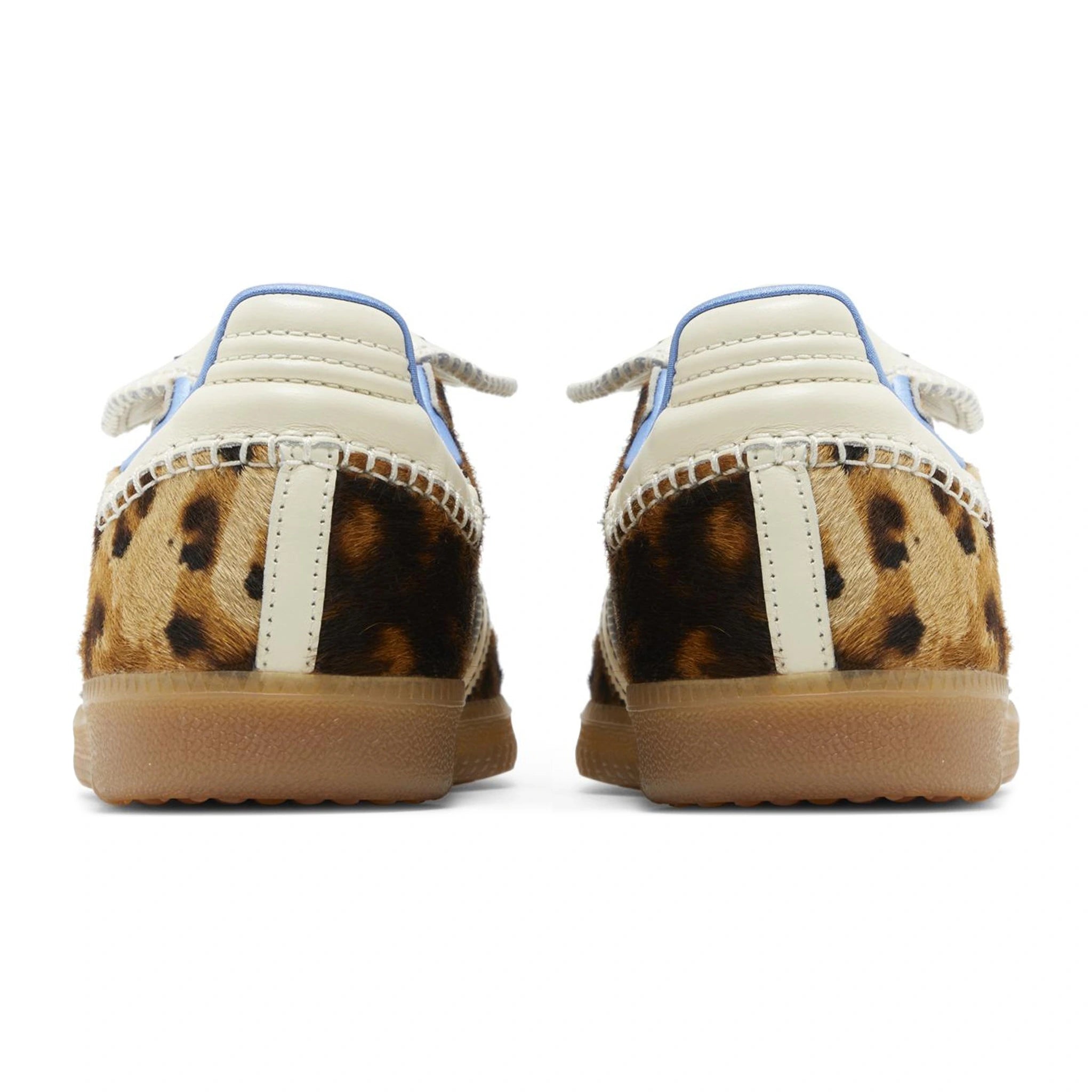 Back view of Adidas Samba Pony Wales Bonner Leopard IE0578