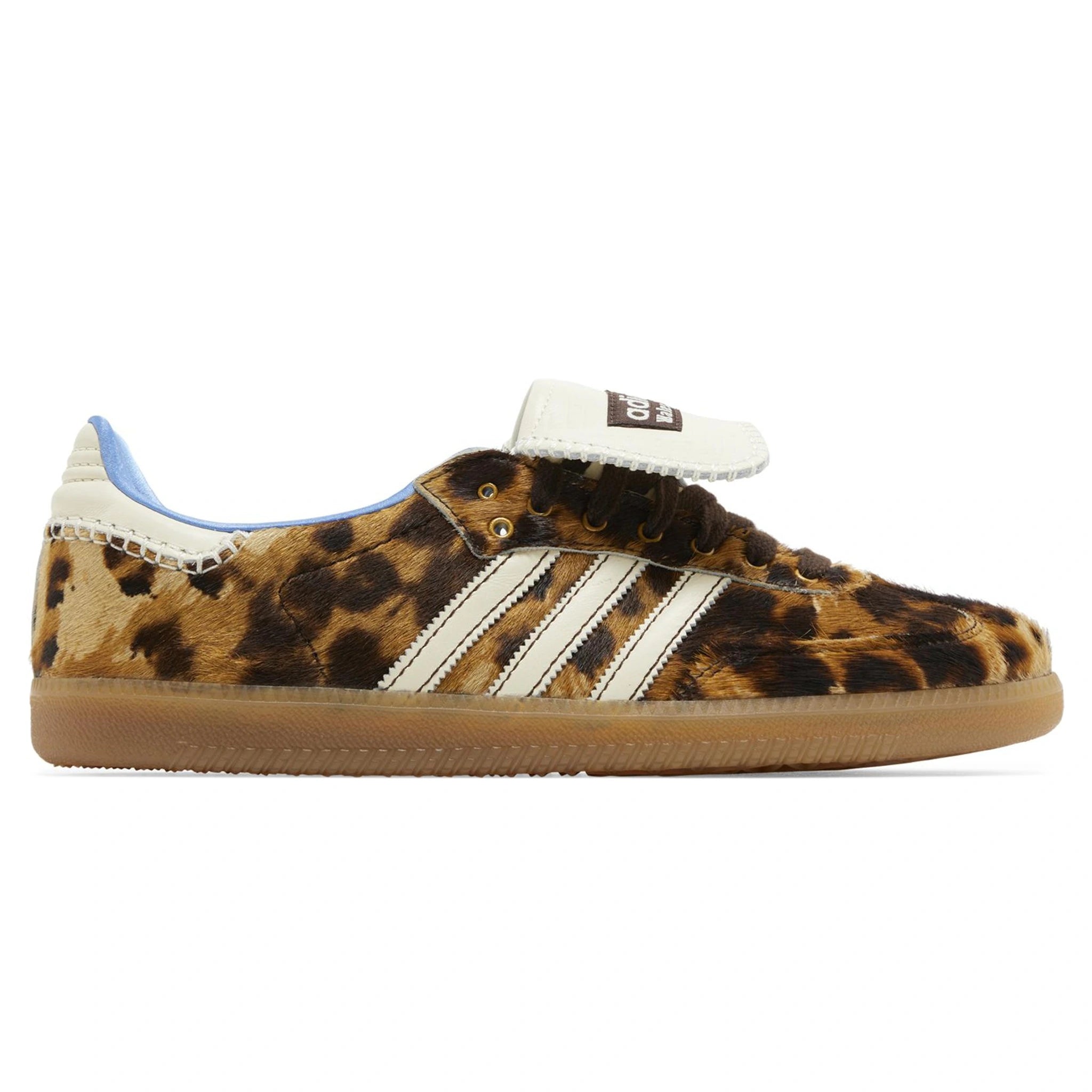 Side view of Adidas Samba Pony Wales Bonner Leopard IE0578