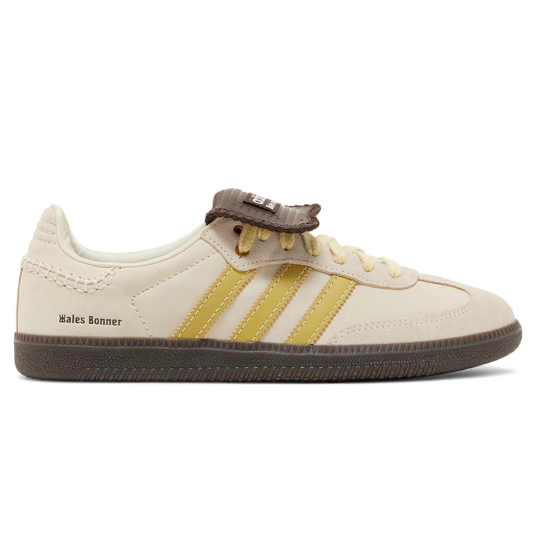Side view of Adidas Samba Wales Bonner Beige Yellow ID0217
