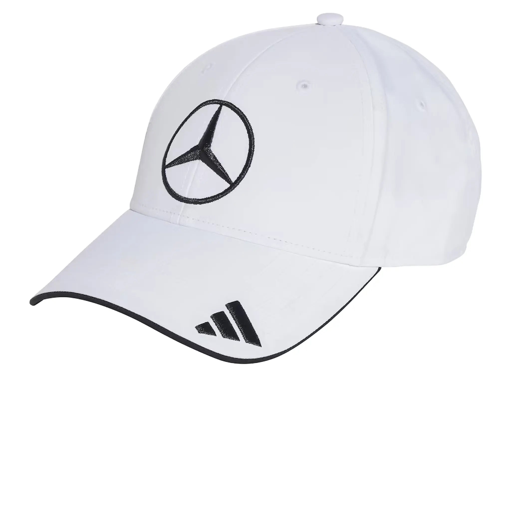 Front Side View of Adidas x Mercedes AMG F1 Polyester White Cap B67998319