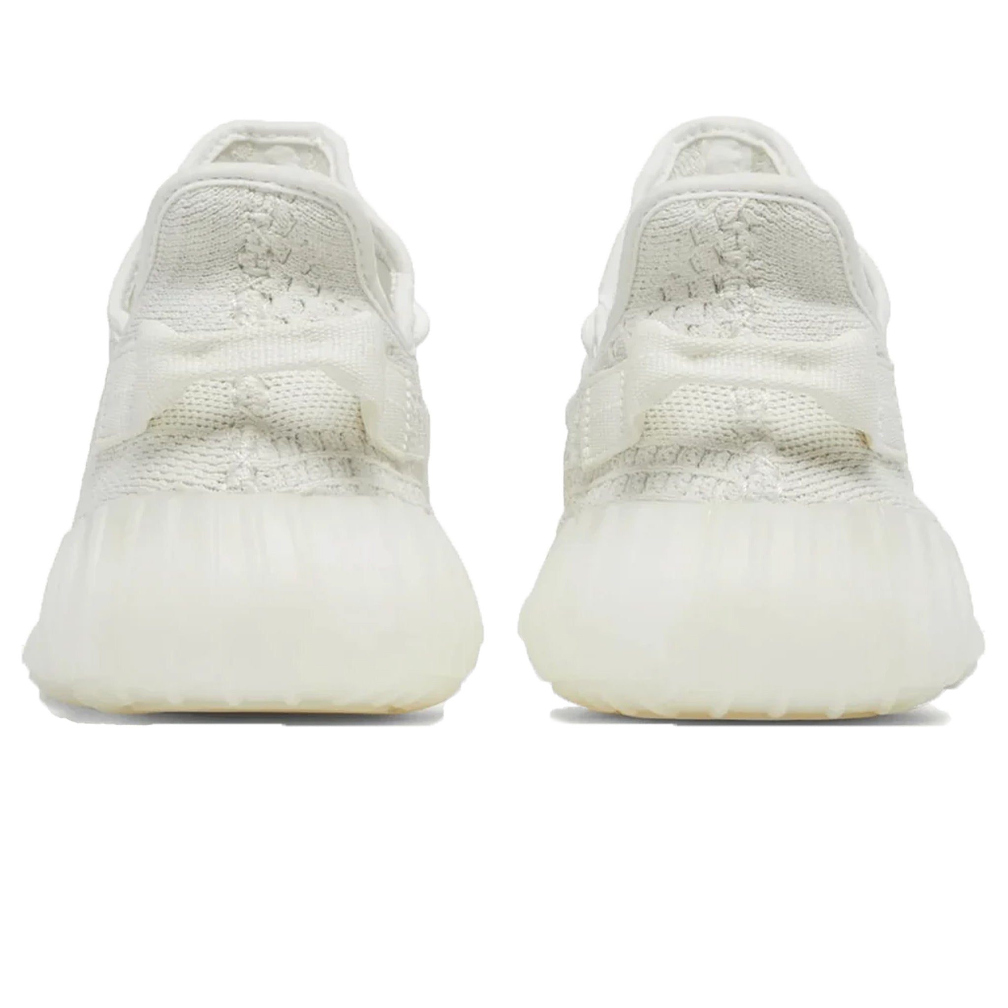 Heel view of Adidas Yeezy Boost 350 V2 Bone HQ6316