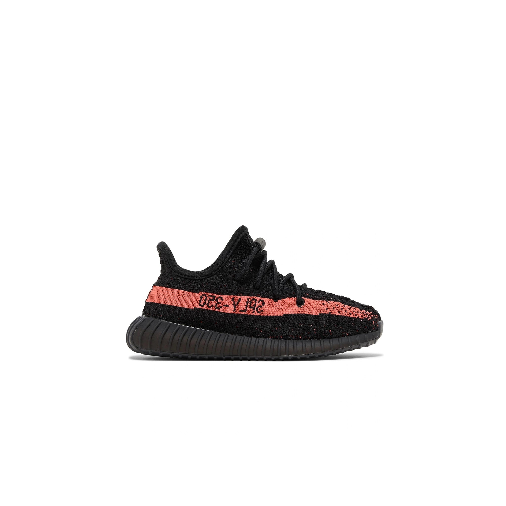 adidas yeezy boost 350 v2 infants core black red hp6587 side