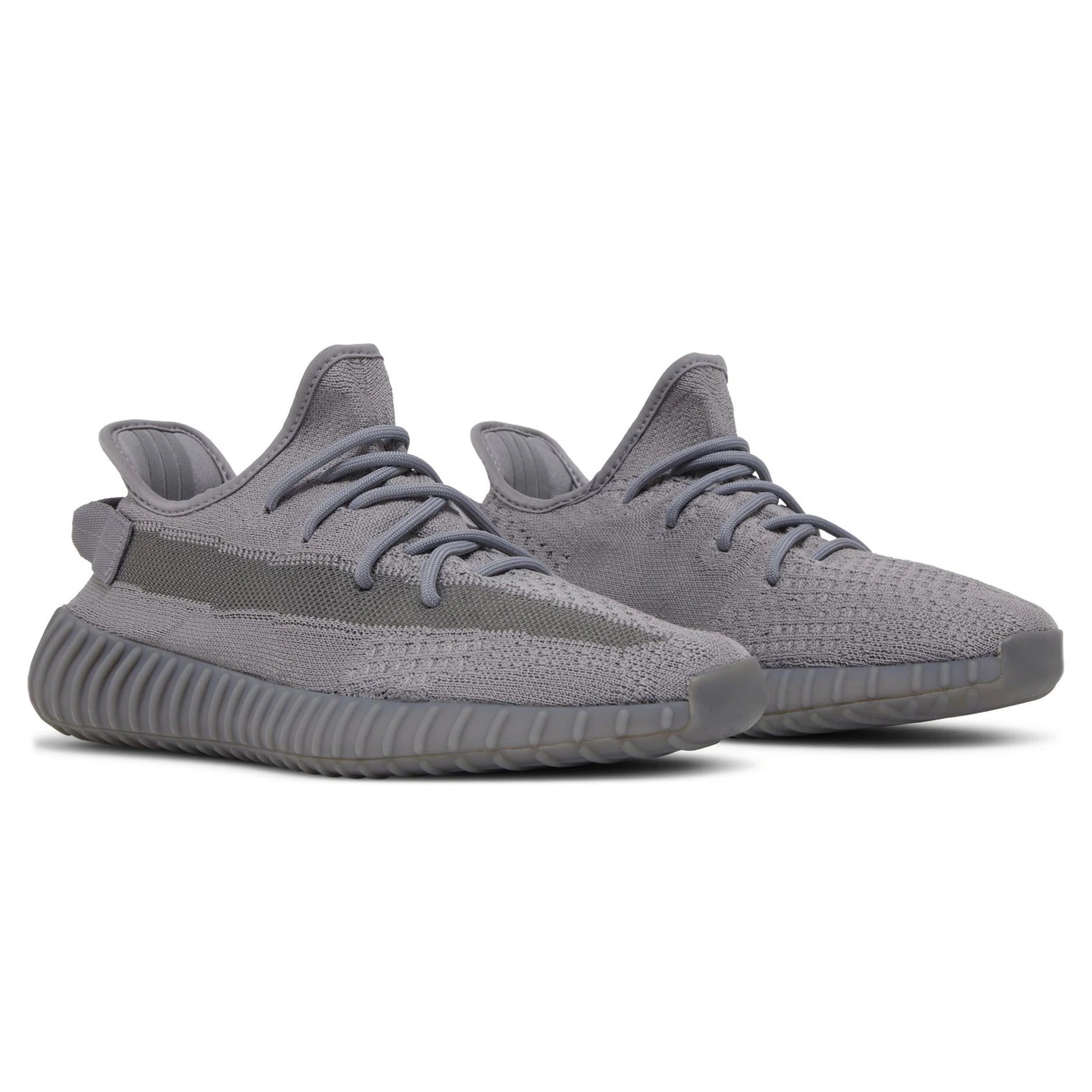 Front side view of Adidas Yeezy Boost 350 V2 Steel Grey IF3219
