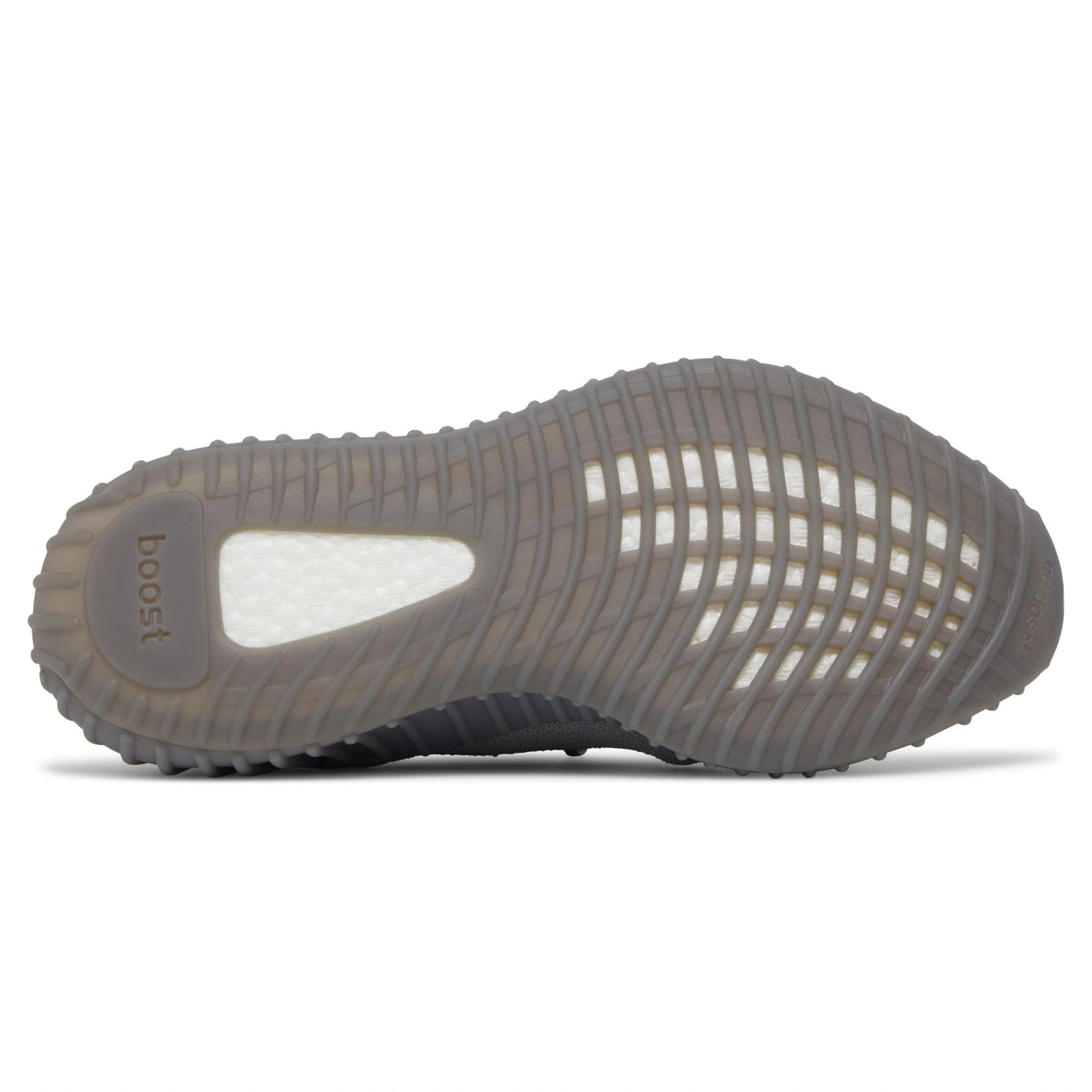 Sole view of Adidas Yeezy Boost 350 V2 Steel Grey IF3219