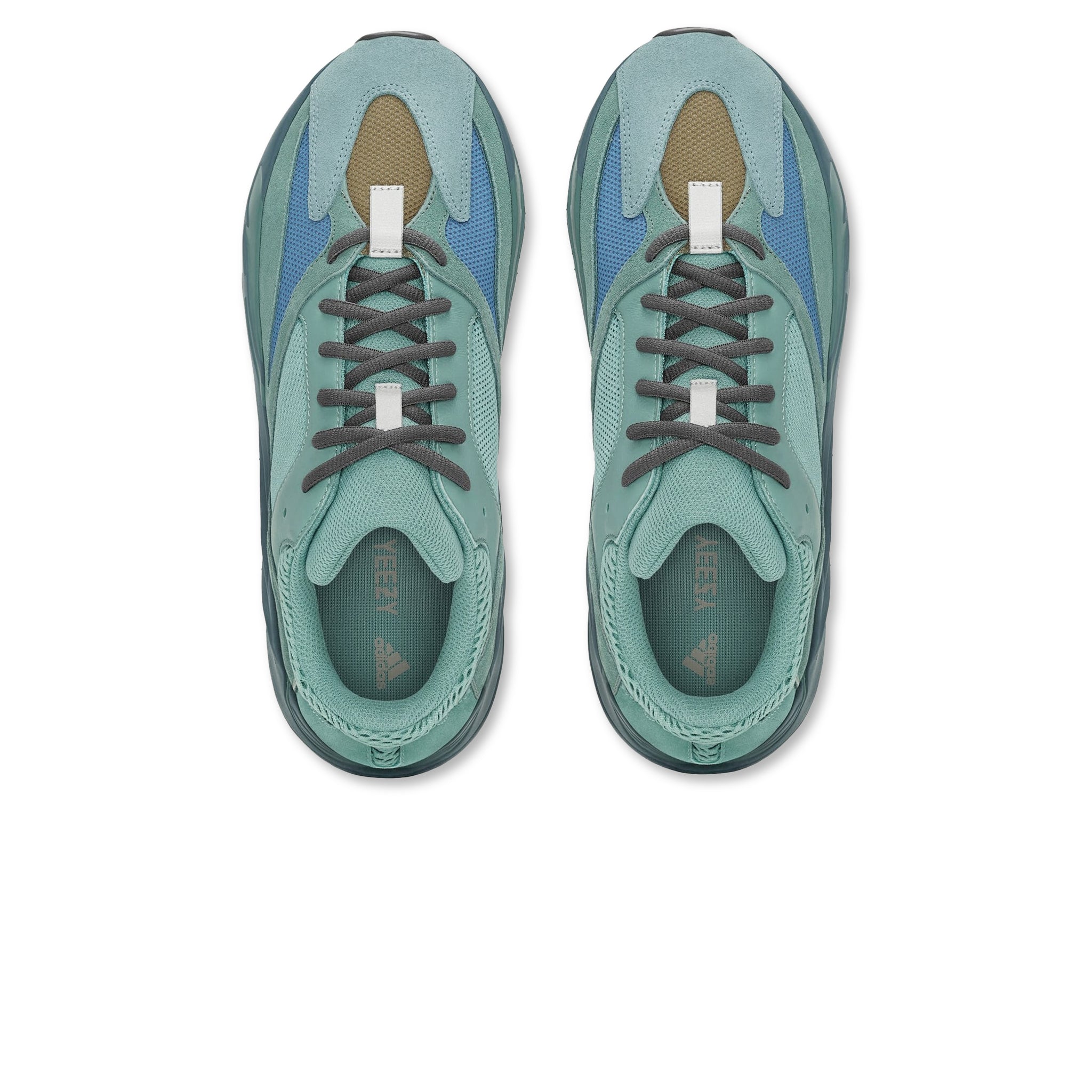 Top down view of Adidas Yeezy Boost 700 Boost Faded Azure GZ2002