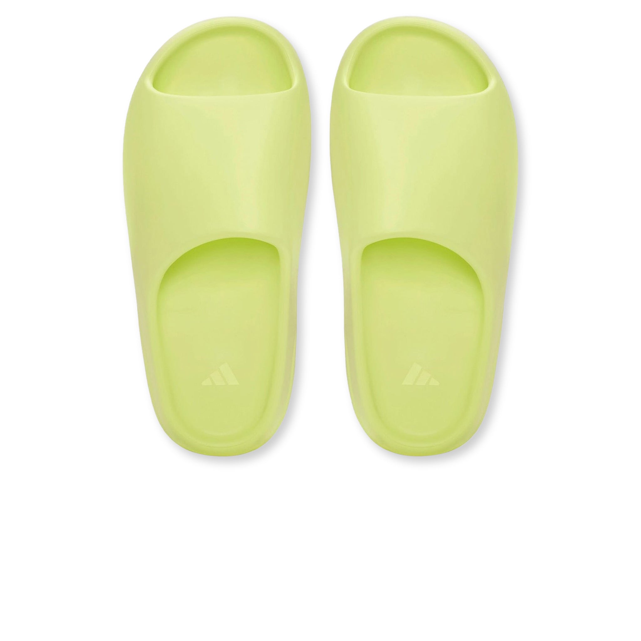Top view of Adidas Yeezy Slide Glow Green GX6138