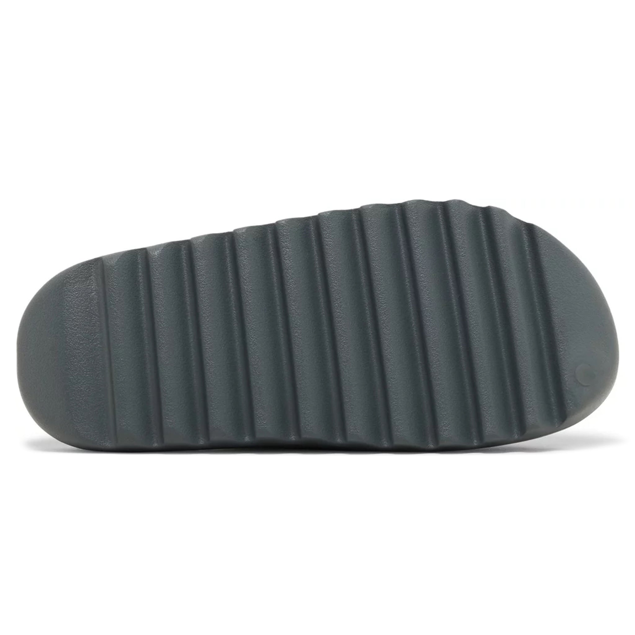 Sole view of Adidas Yeezy Slide Slate Marine ID2349