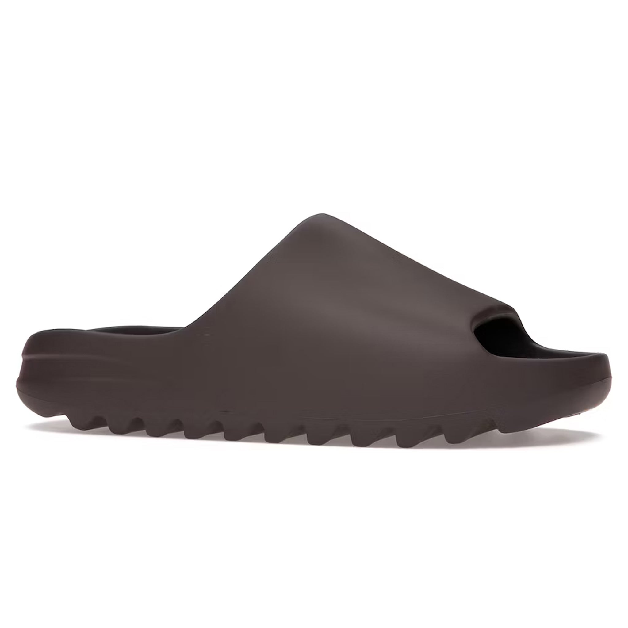 Front view of Adidas Yeezy Slide Soot GX6141