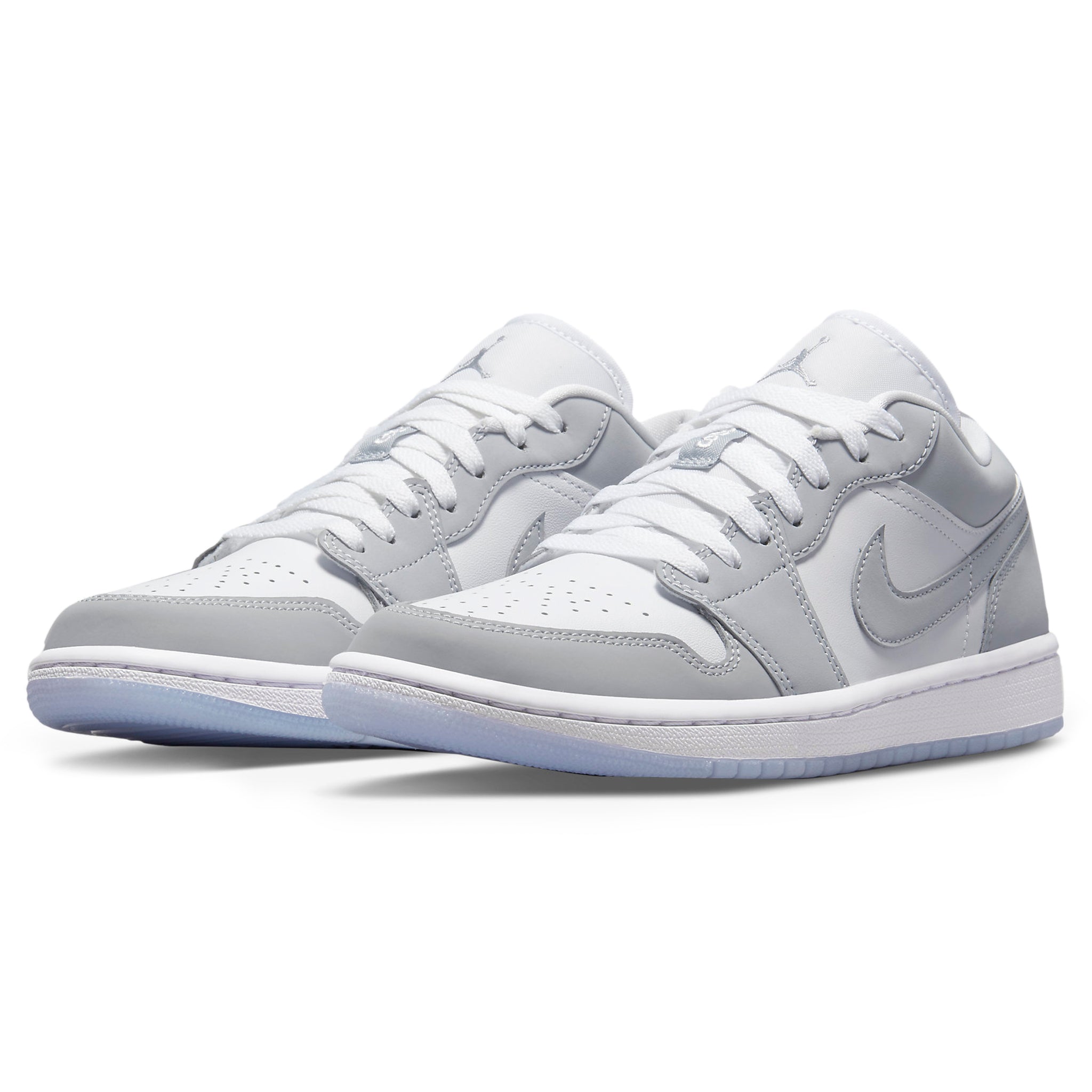 Front side view of Air Jordan 1 Low Wolf Grey (W) DC0774-105