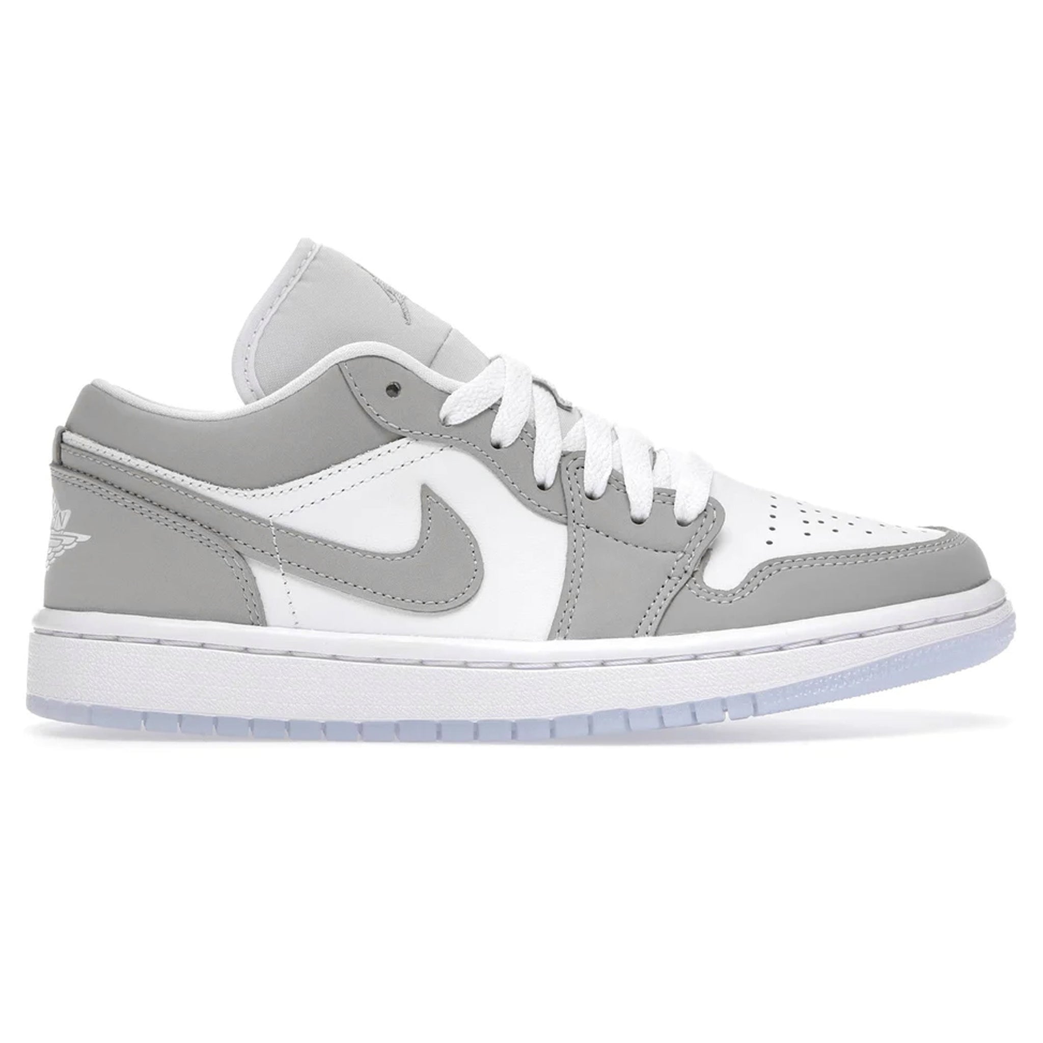 Side view of Air Jordan 1 Low Wolf Grey (W) DC0774-105