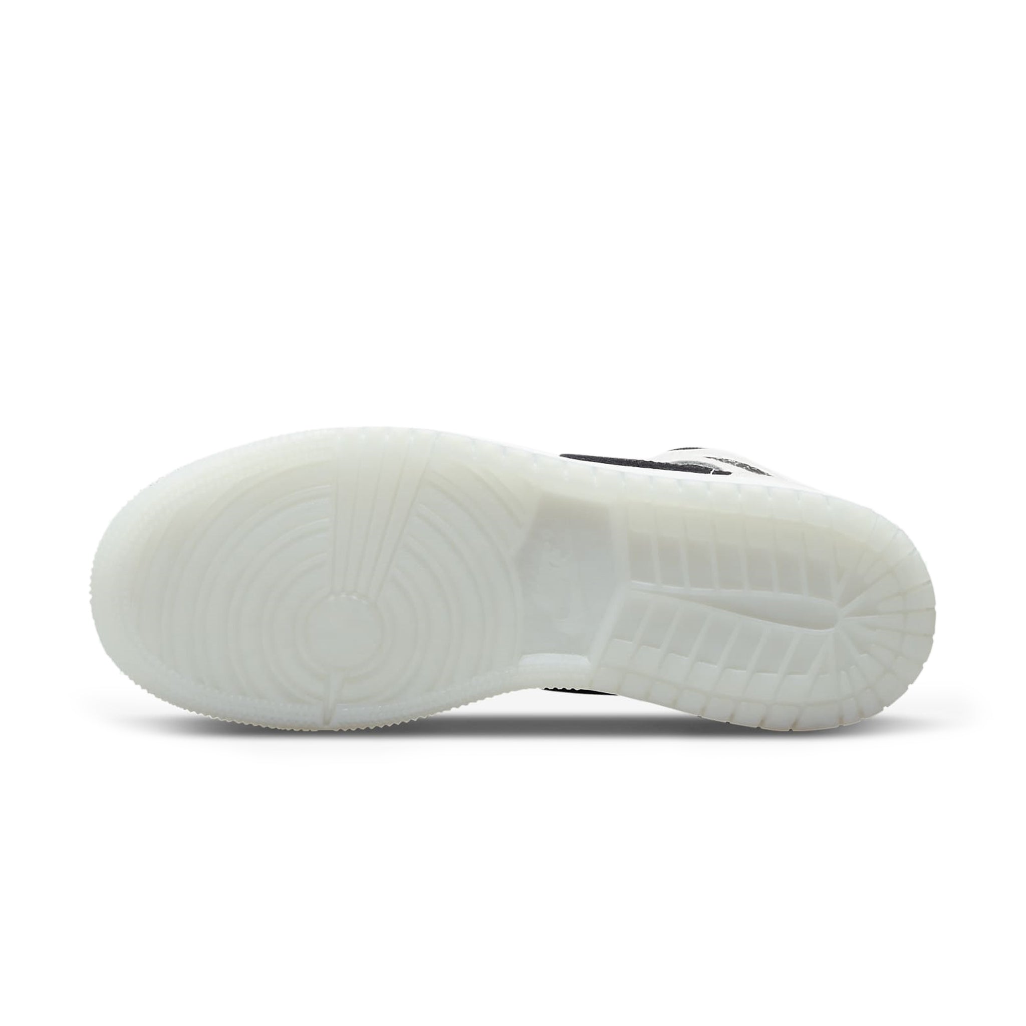 Sole view of Air Jordan 1 Mid Diamond Shorts (GS) DN4321-100