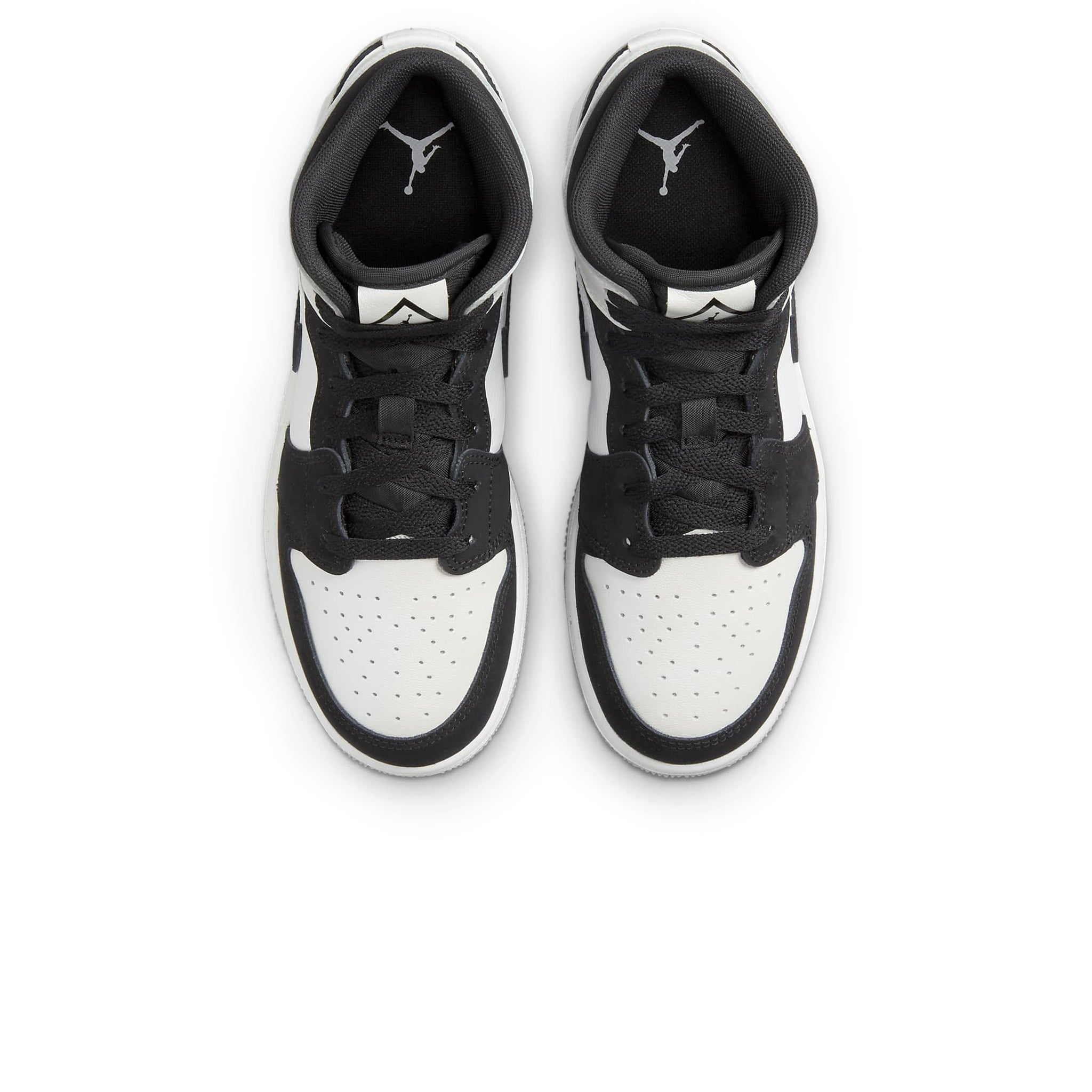 Top down view of Air Jordan 1 Mid Diamond Shorts (GS) DN4321-100