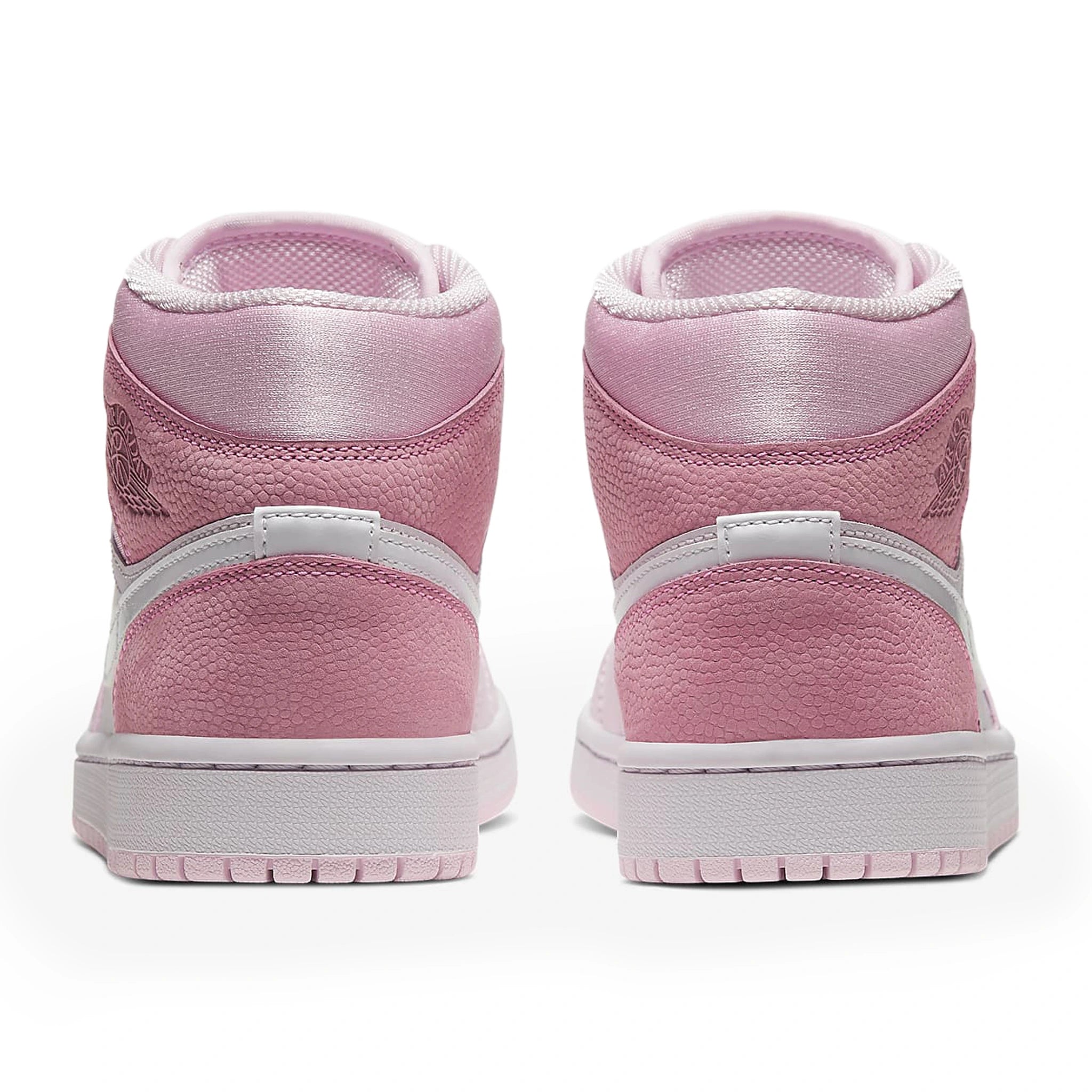Back view of Air Jordan 1 Mid Digital Pink (W) CW5379-600