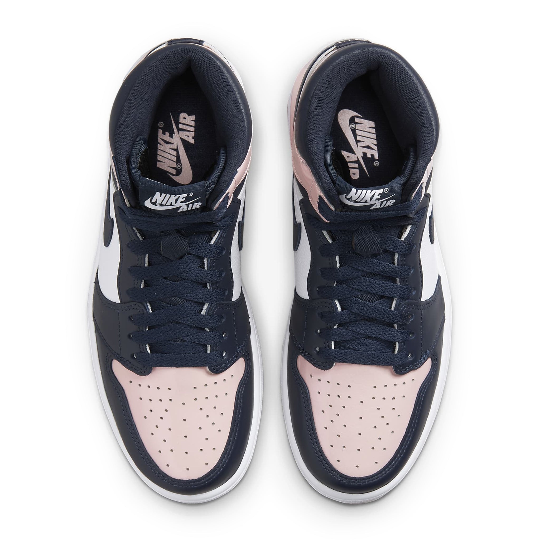 Top down view of Air Jordan 1 Retro High OG Atmosphere (Bubble Gum) (W) DD9335-641