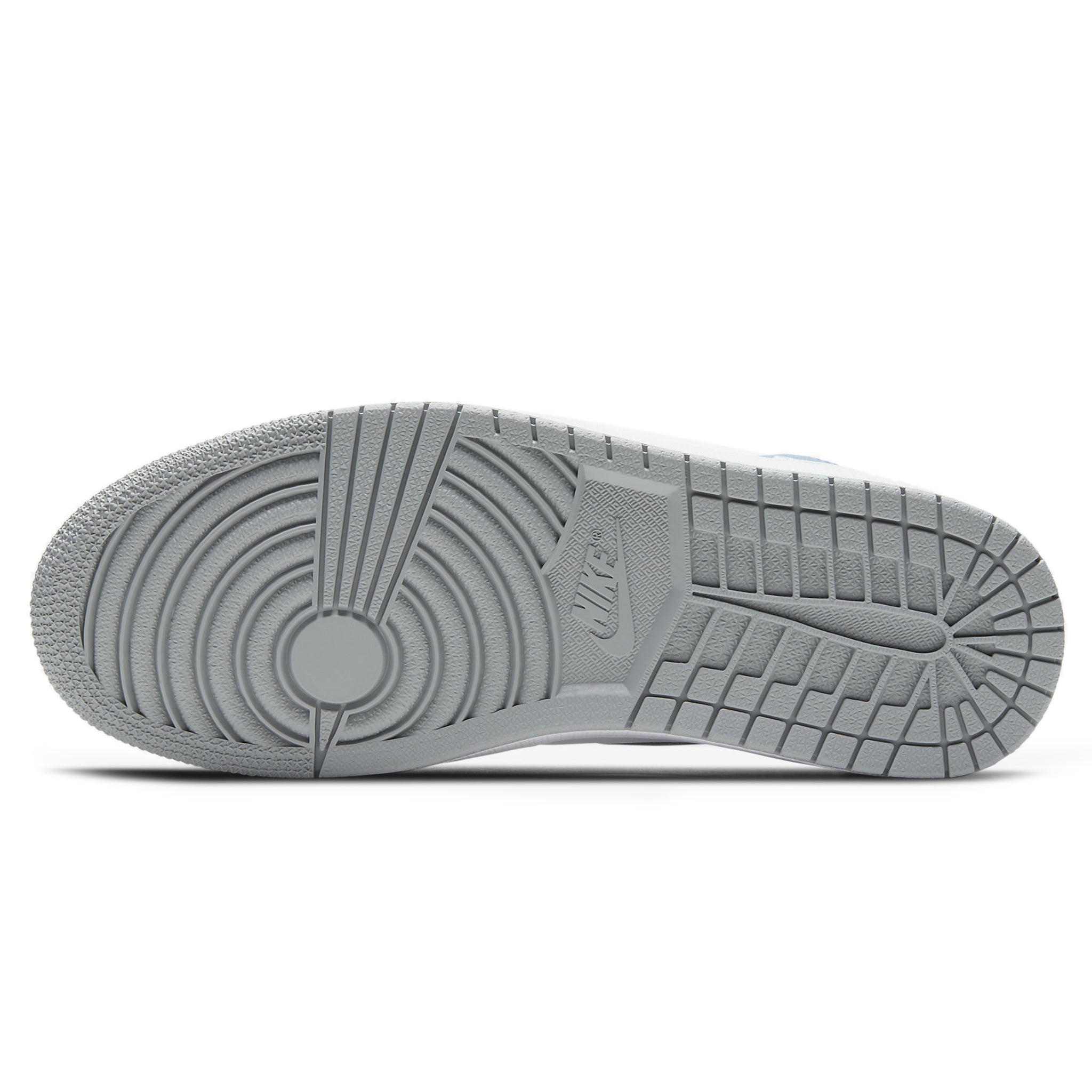 Sole view of Air Jordan 1 Retro High OG Hyper Royal 555088-402