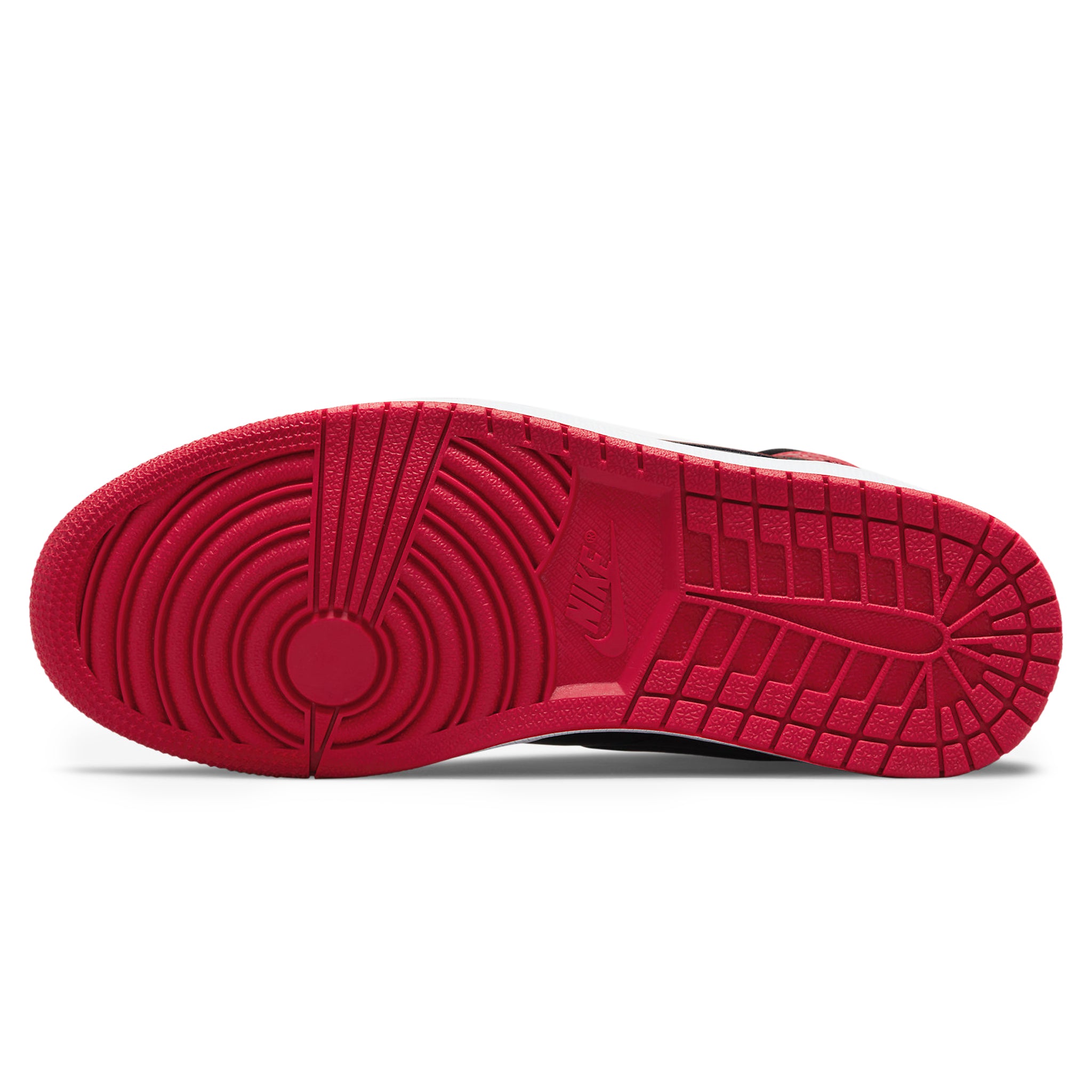 Sole view of Air Jordan 1 Retro High OG Patent Bred 555088-063