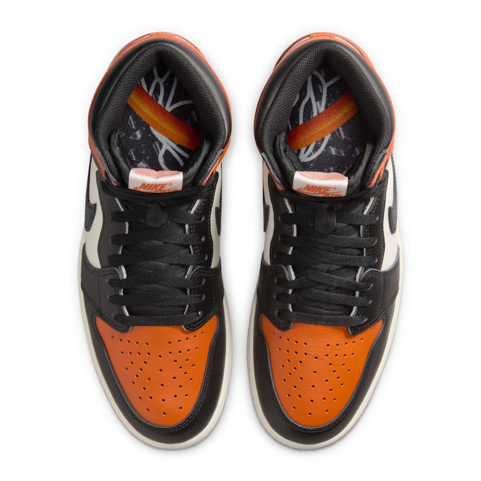 Top Down View of Air Jordan 1 Retro High OG Shattered Backboard (2025) DZ5485-008