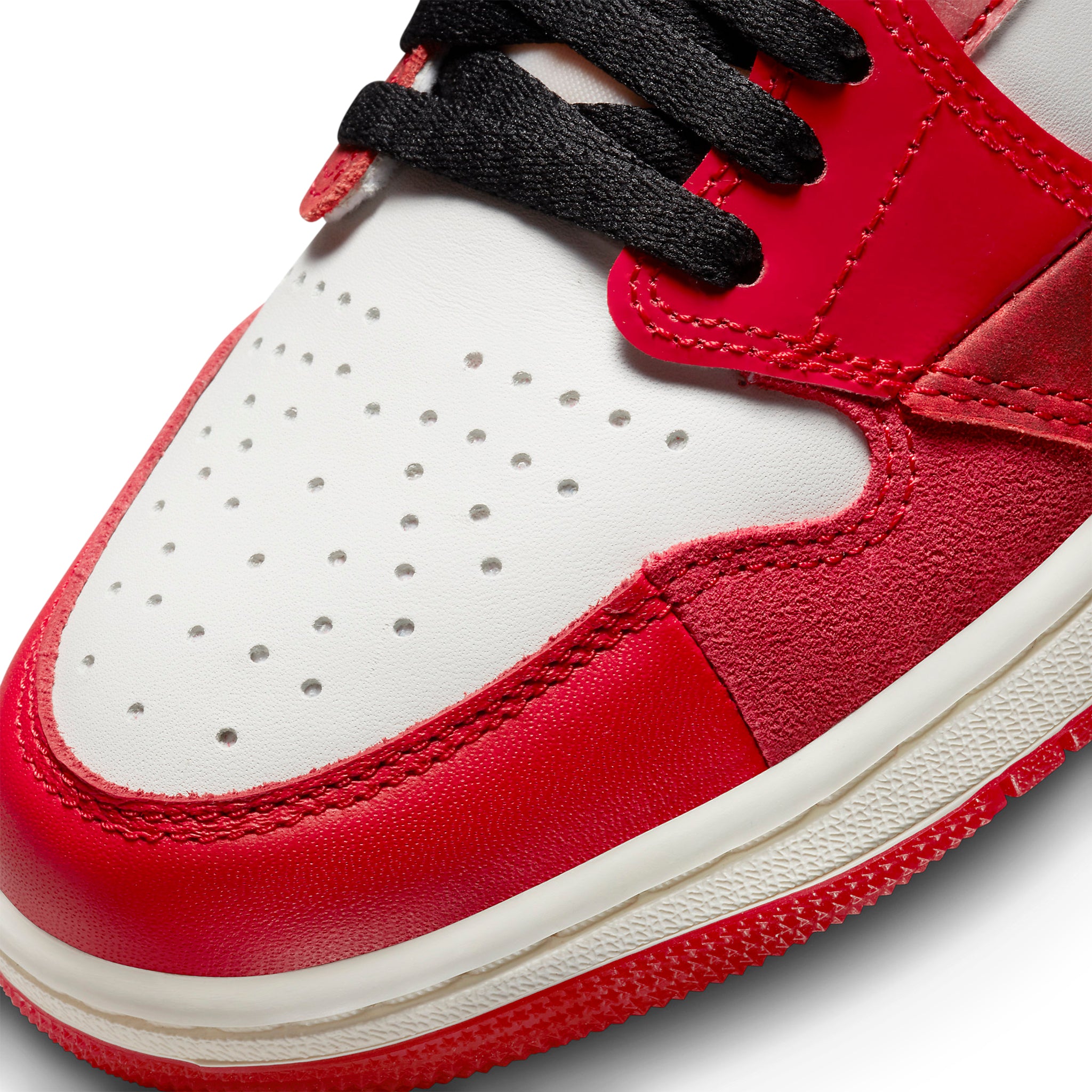 Toe box view of Air Jordan 1 Retro High OG Spider-Man Across the Spider-Verse DV1748-601