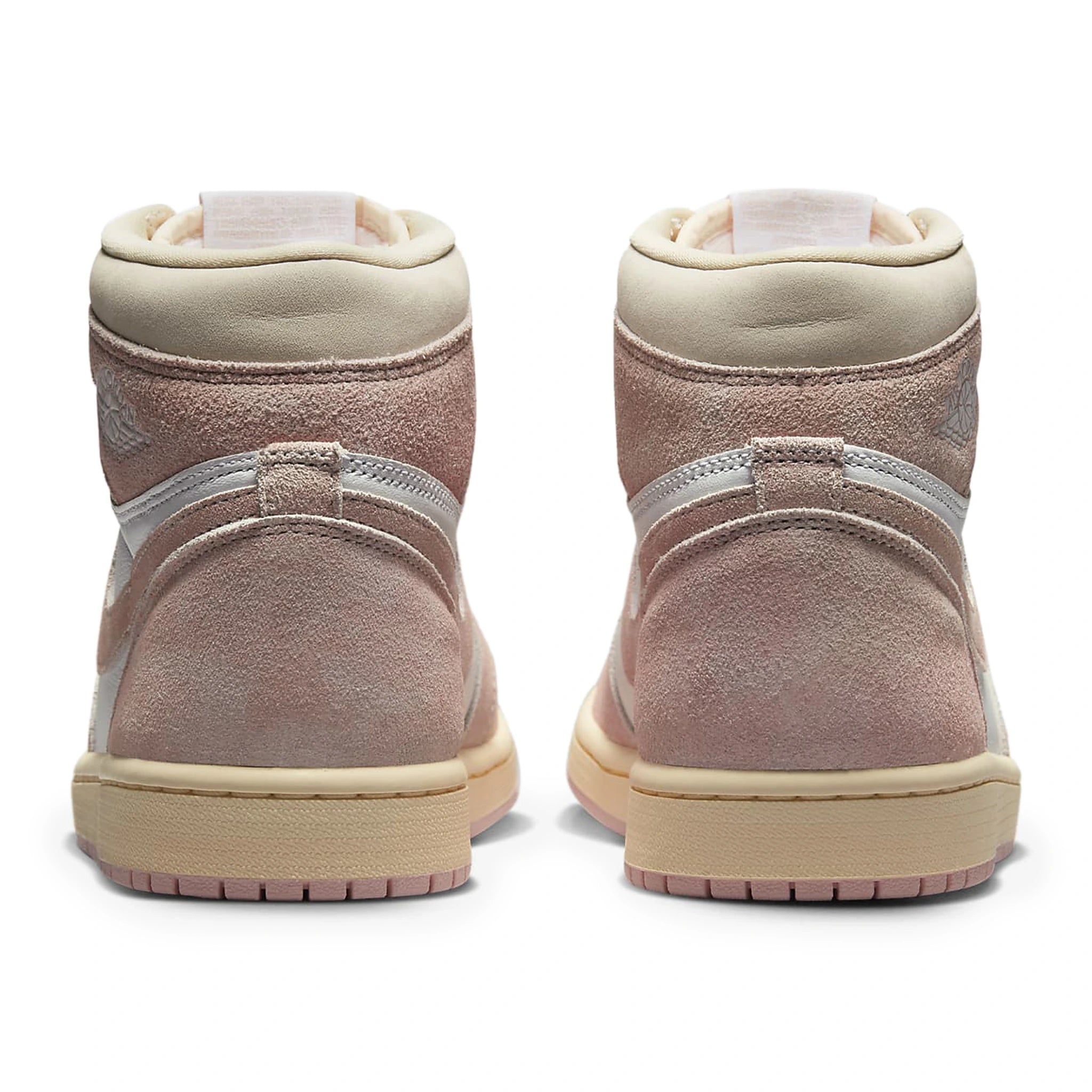 Back view of Air Jordan 1 Retro High OG Washed Pink (W) FD2596-600