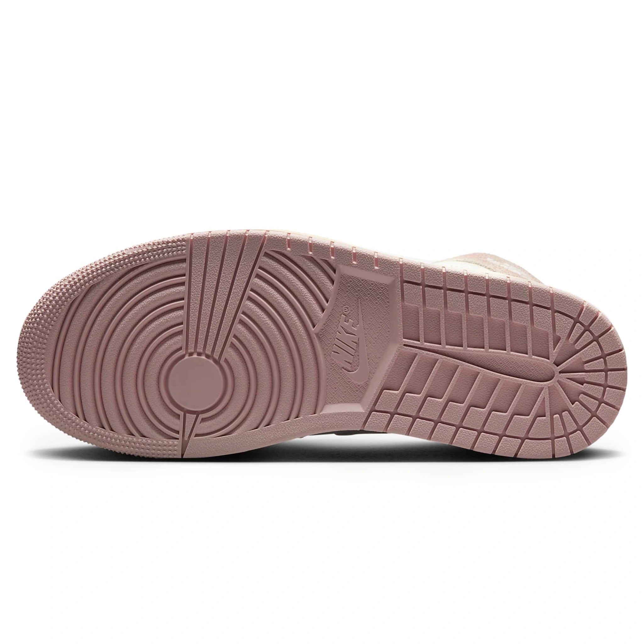Sole view of Air Jordan 1 Retro High OG Washed Pink (W) FD2596-600