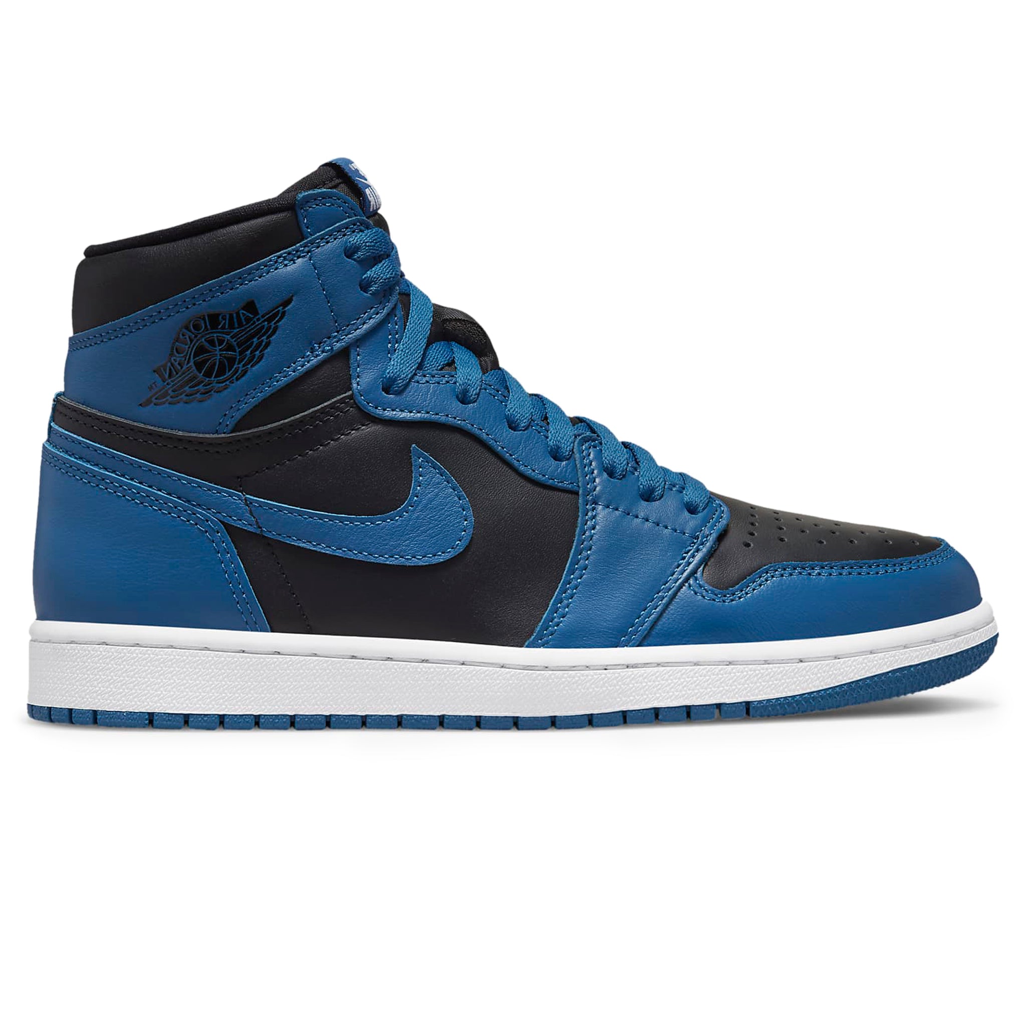 Side view of Air Jordan 1 Retro OG Dark Marina Blue 555088-404