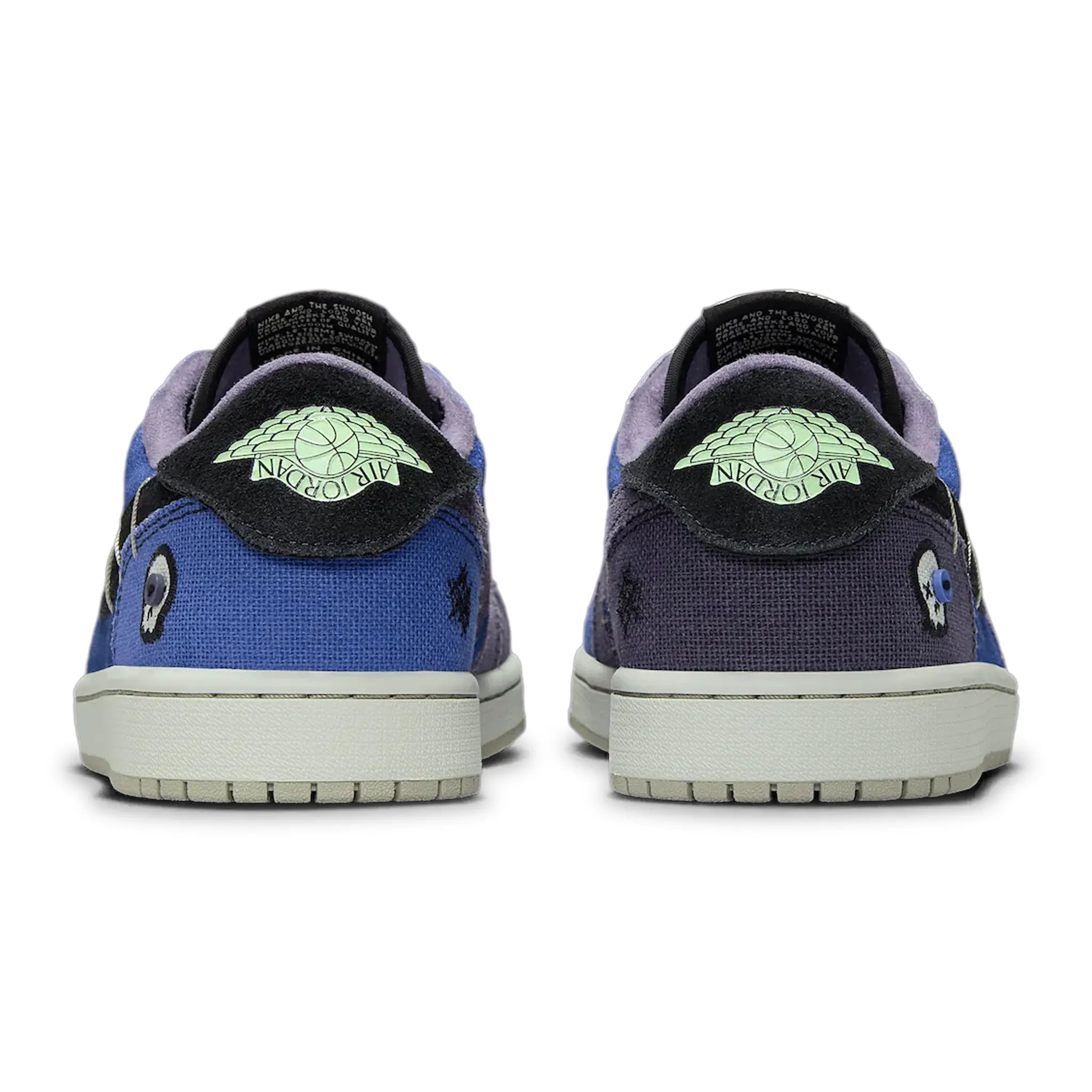 Back View of Air Jordan 1 x Zion Williamson Retro Low OG Voodoo Alternate IH2309-500