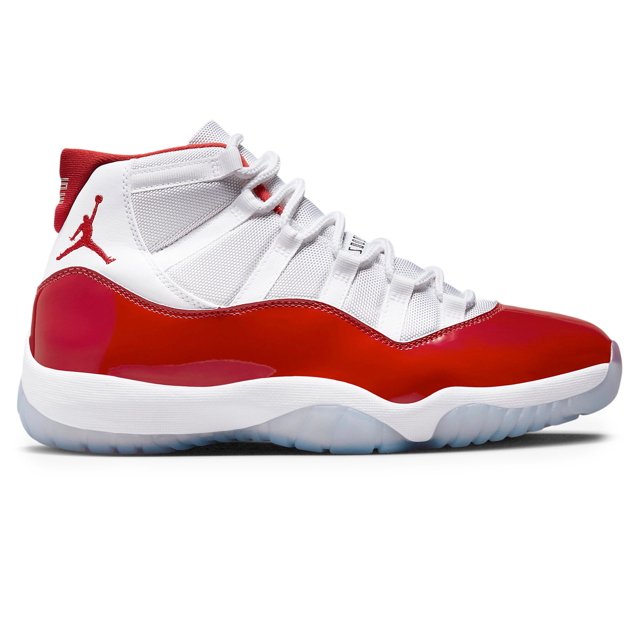 Side view of Air Jordan 11 Retro Cherry (2022) CT8012-116