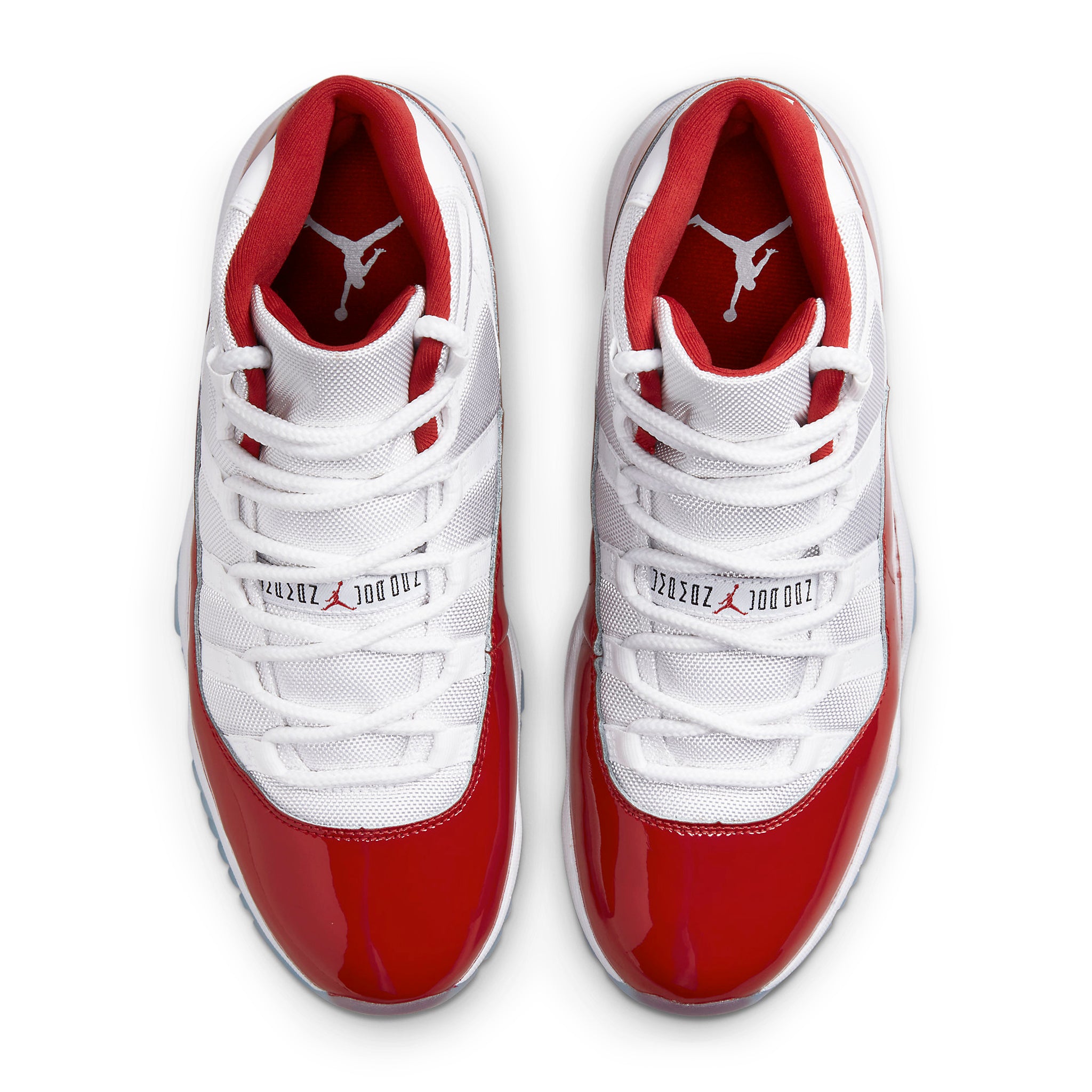 Top down view of Air Jordan 11 Retro Cherry (2022) CT8012-116