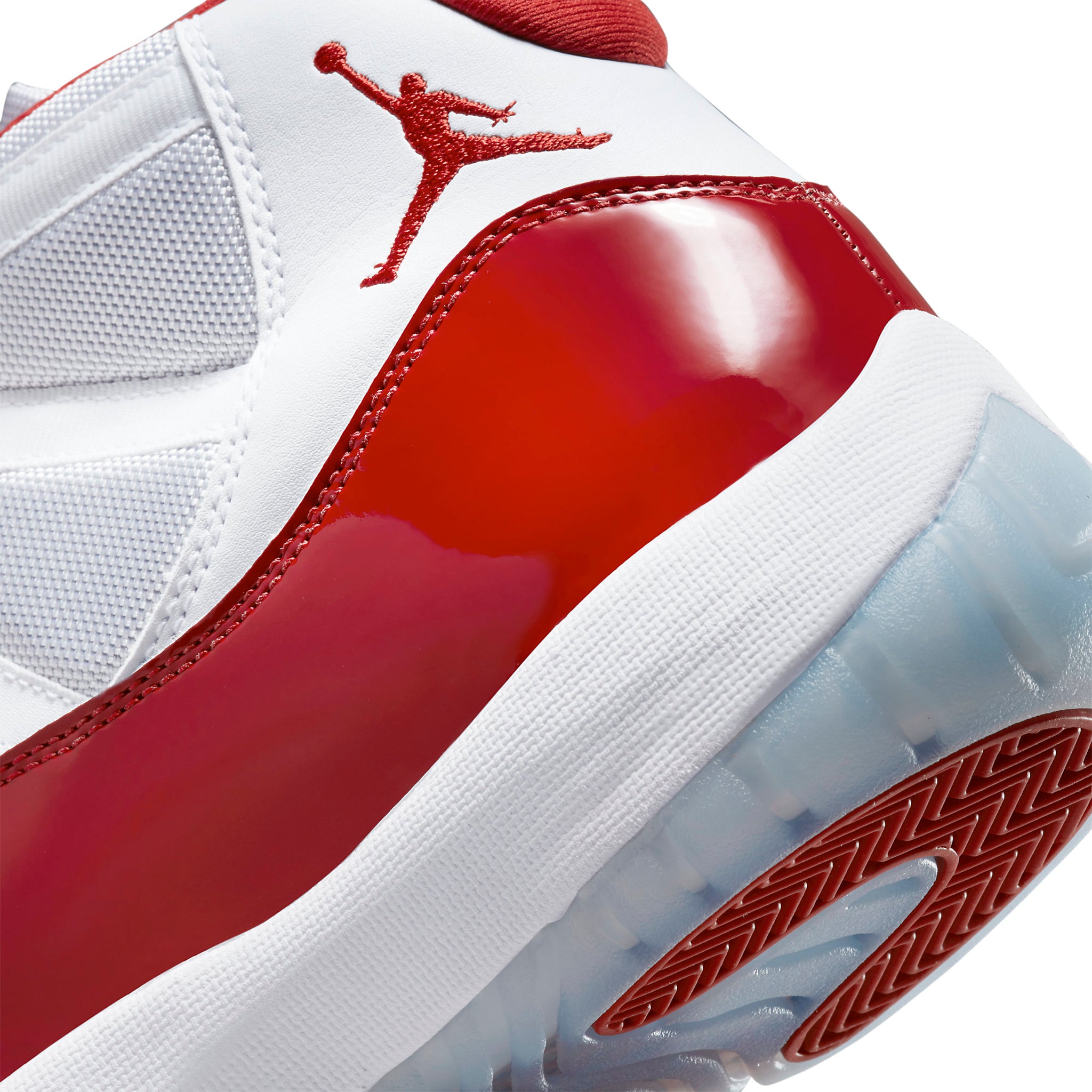 Wings logo view of Air Jordan 11 Retro Cherry (2022) CT8012-116