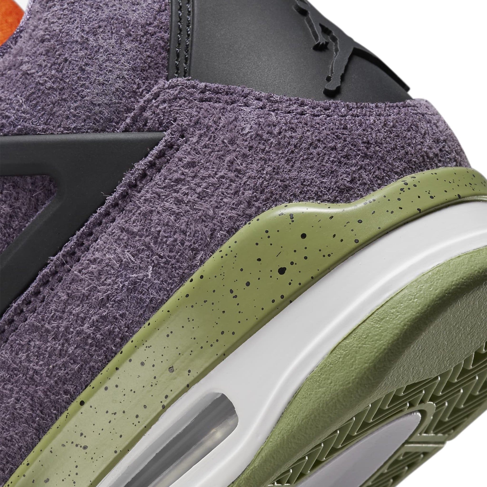 Logo view of Air Jordan 4 Retro Canyon Purple (W) AQ9129-500