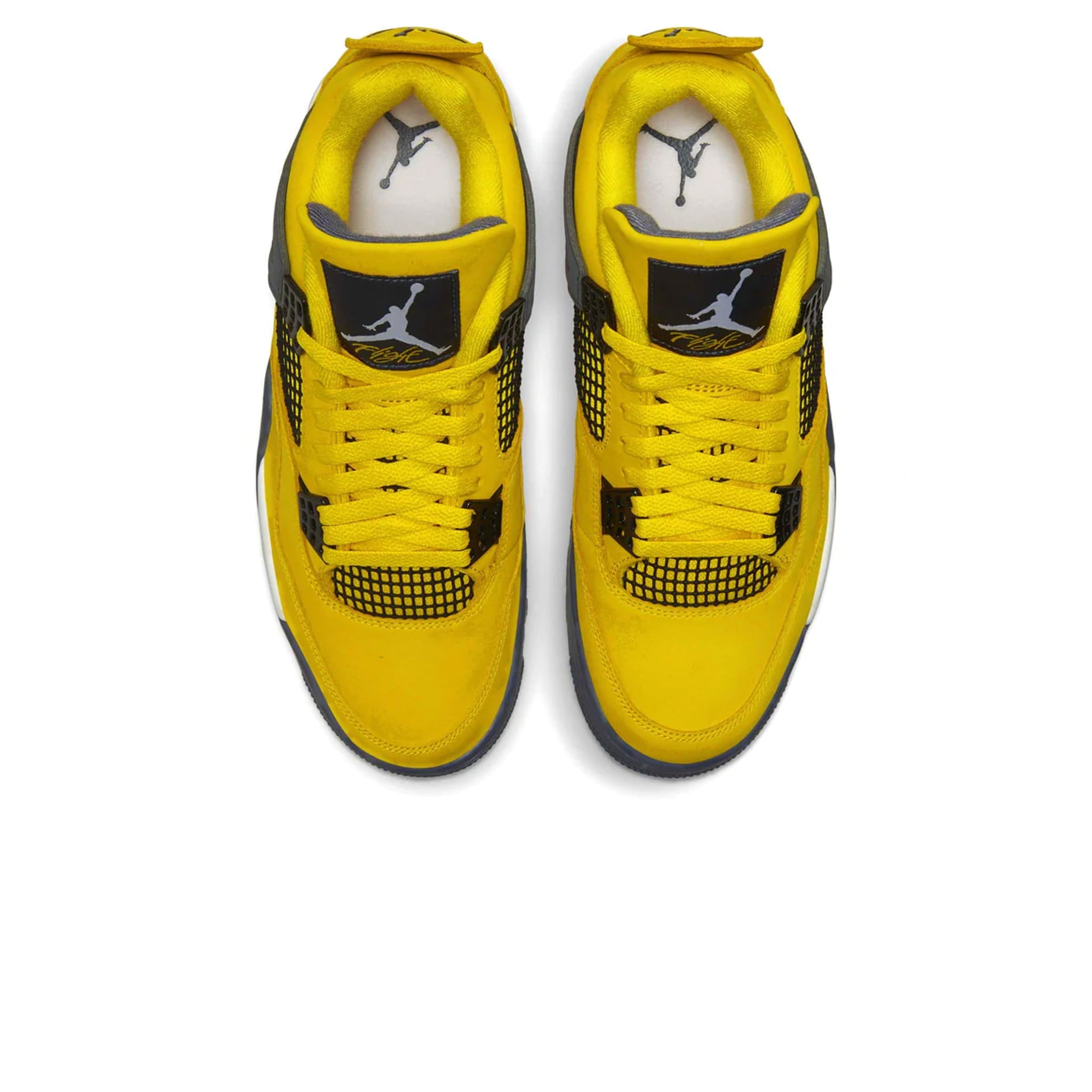 Top down view of Air Jordan 4 Retro Lightning (2021) CT8527-700