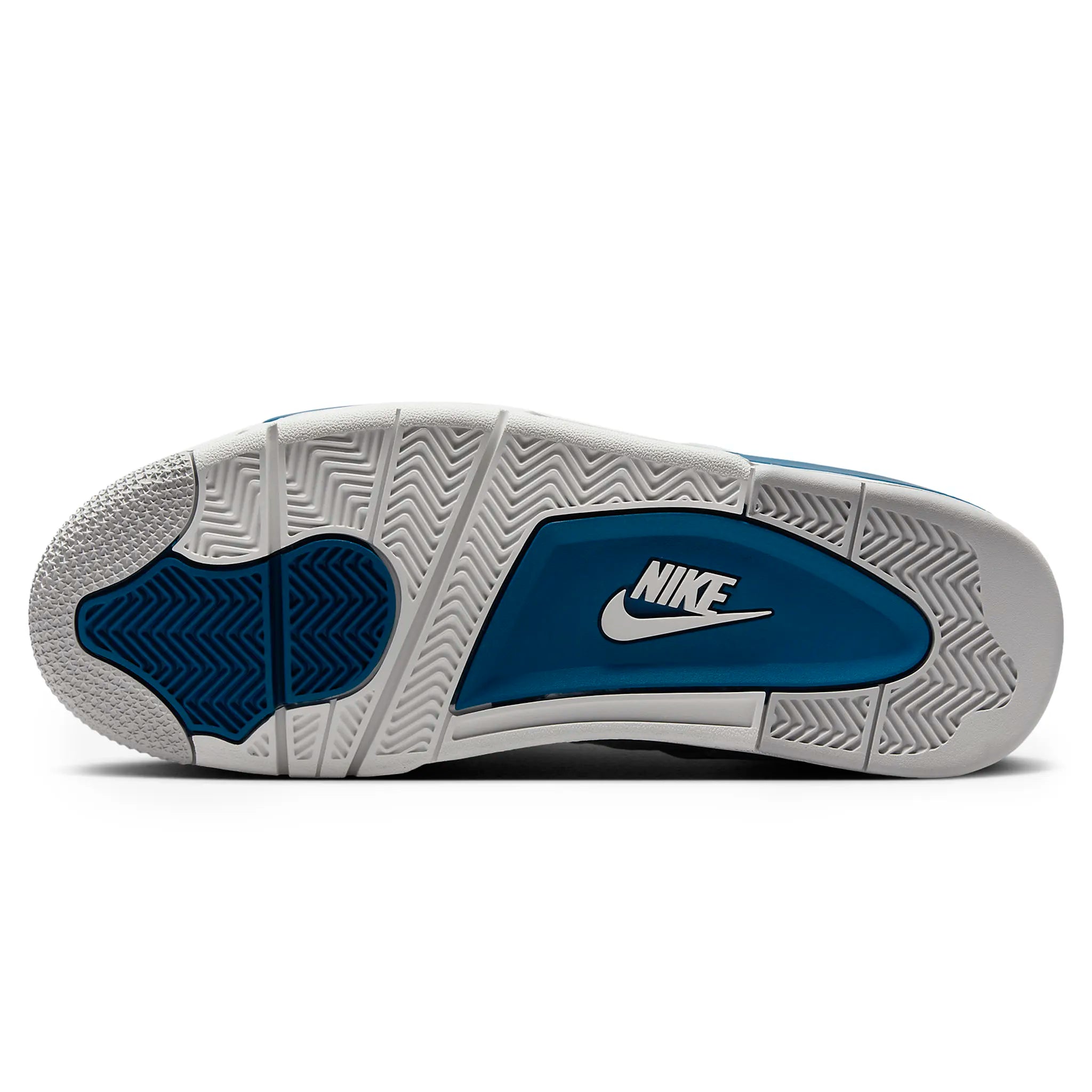 Sole view of Air Jordan 4 Retro Military Blue FV5029-141