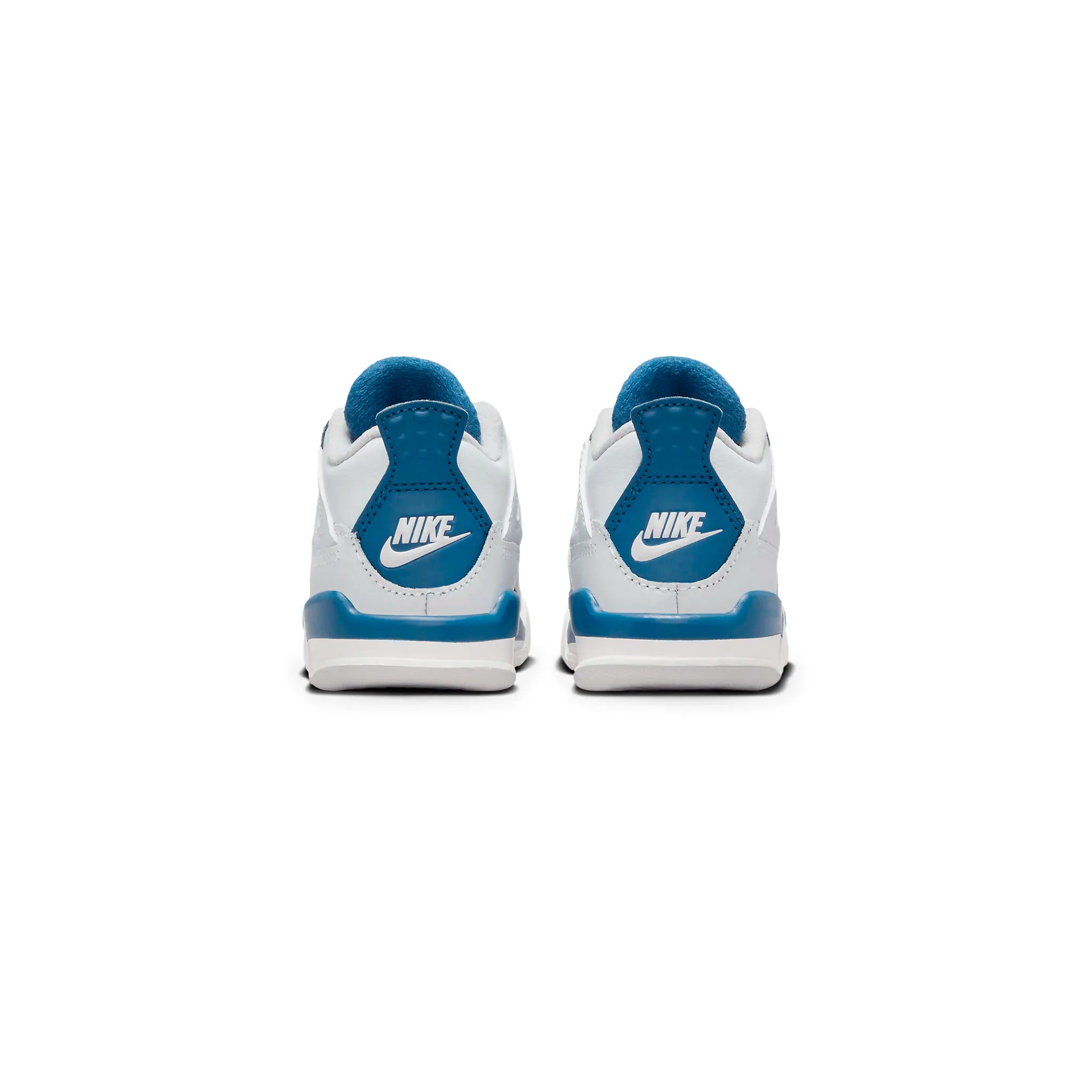 Back view of Air Jordan 4 Retro Military Blue (TD) BQ7670-141