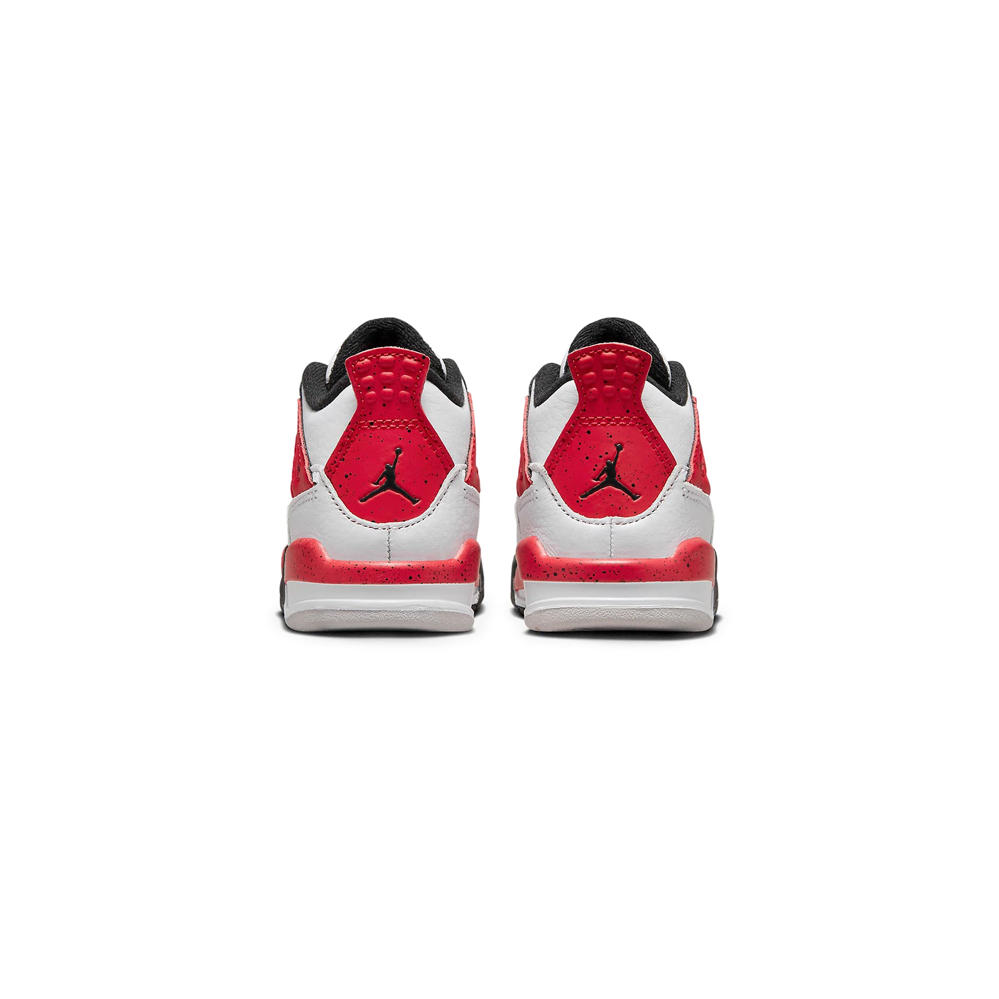 Back view of Air Jordan 4 Retro Red Cement (2023) (TD) BQ7670-161