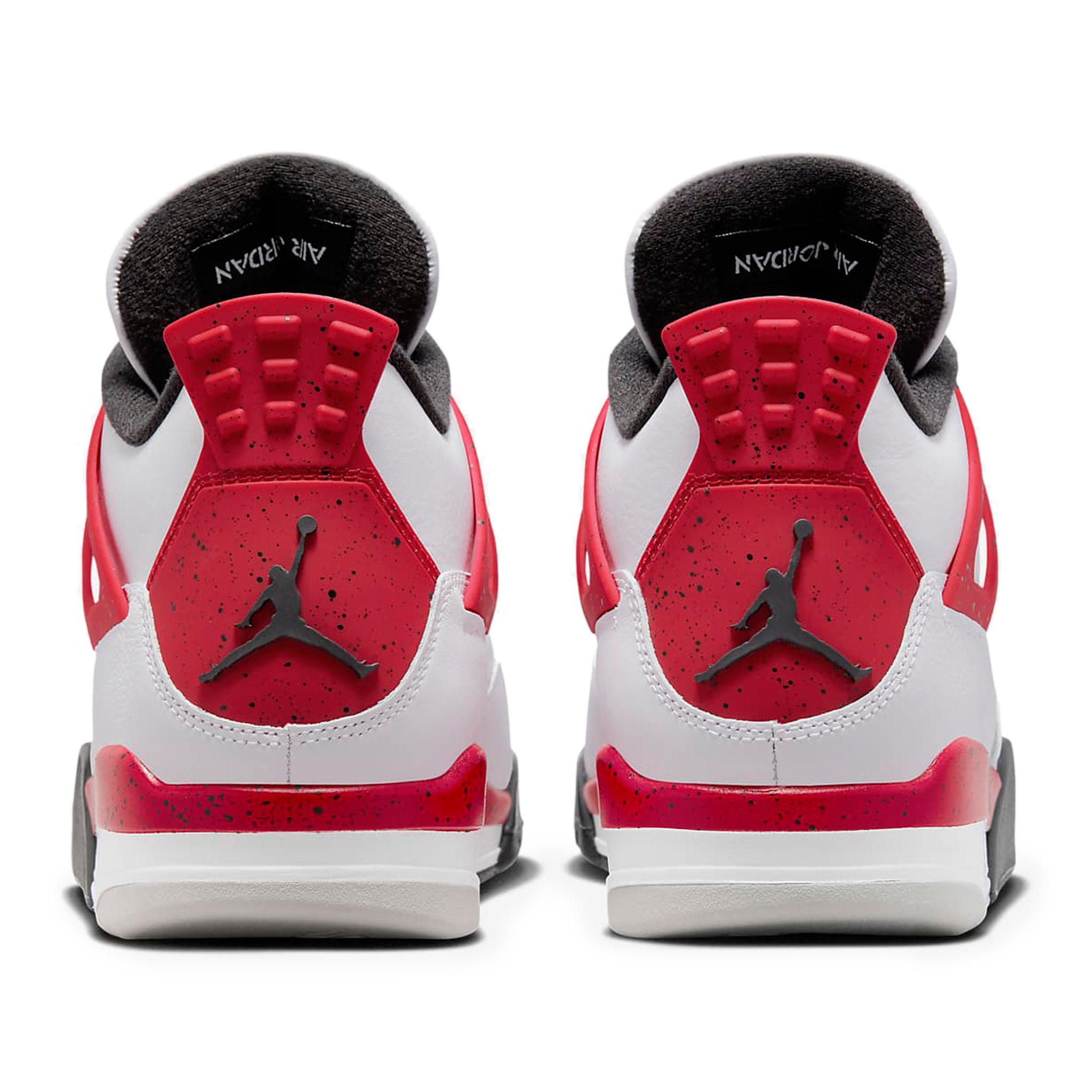 Back view of Air Jordan 4 Retro Red Cement (2023) DH6927-161