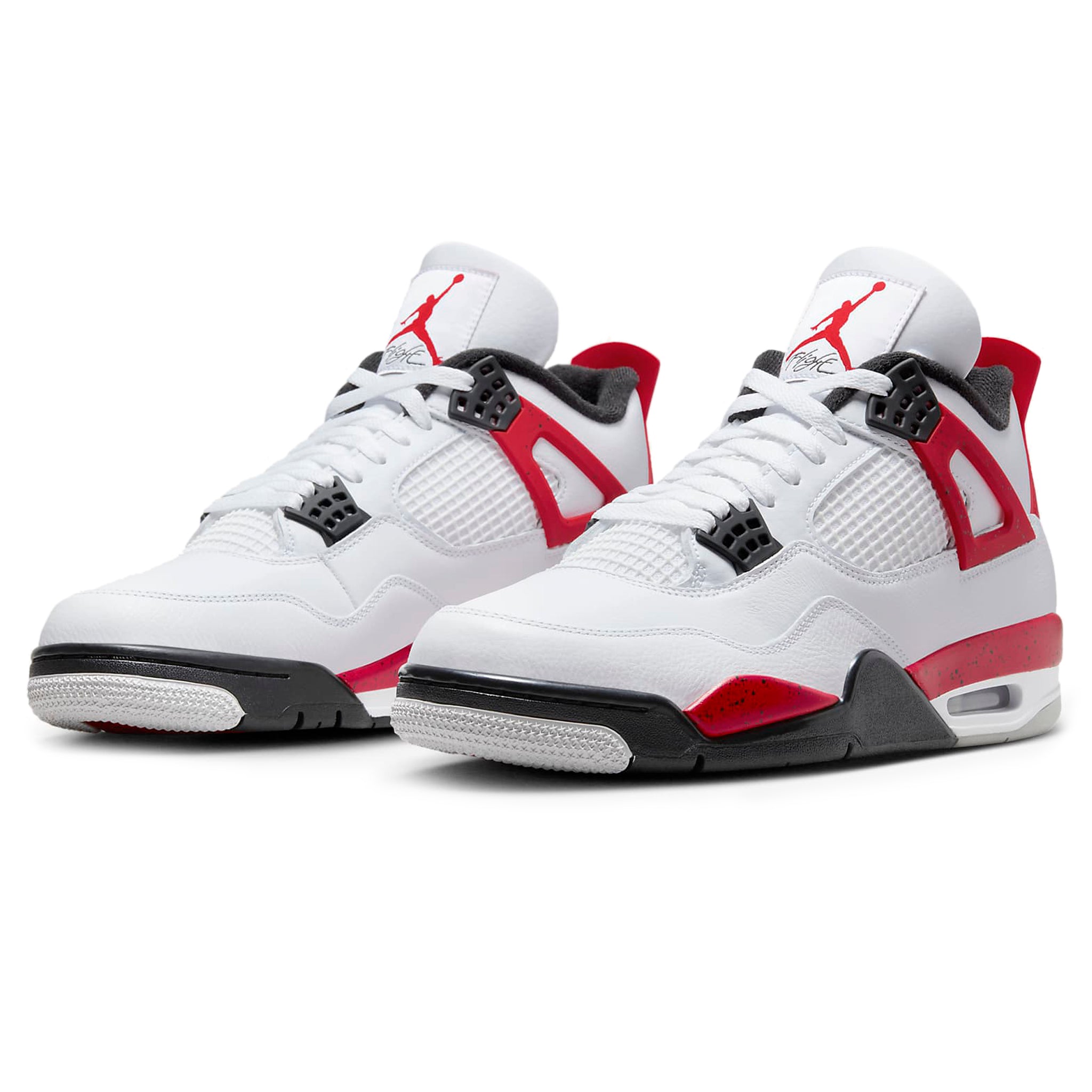Front view of Air Jordan 4 Retro Red Cement (2023) DH6927-161
