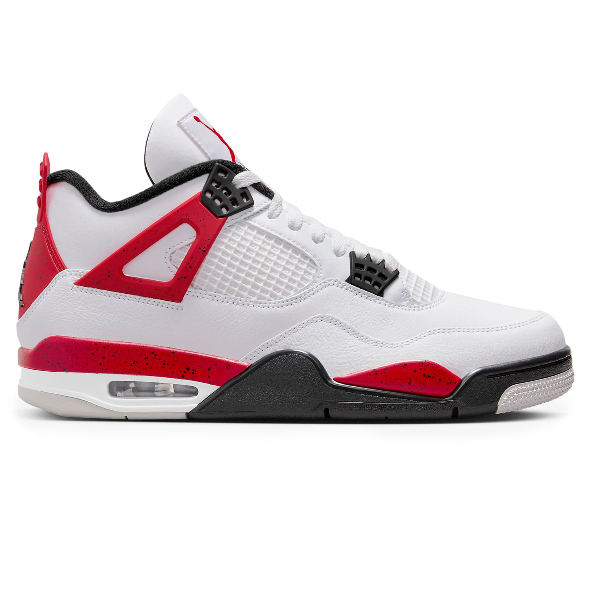 Side view of Air Jordan 4 Retro Red Cement (2023) DH6927-161