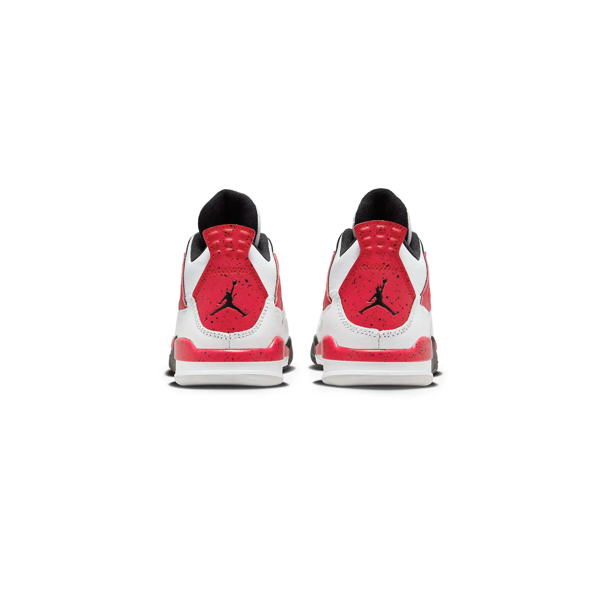 Back view of Air Jordan 4 Retro Red Cement (PS) BQ7669-161