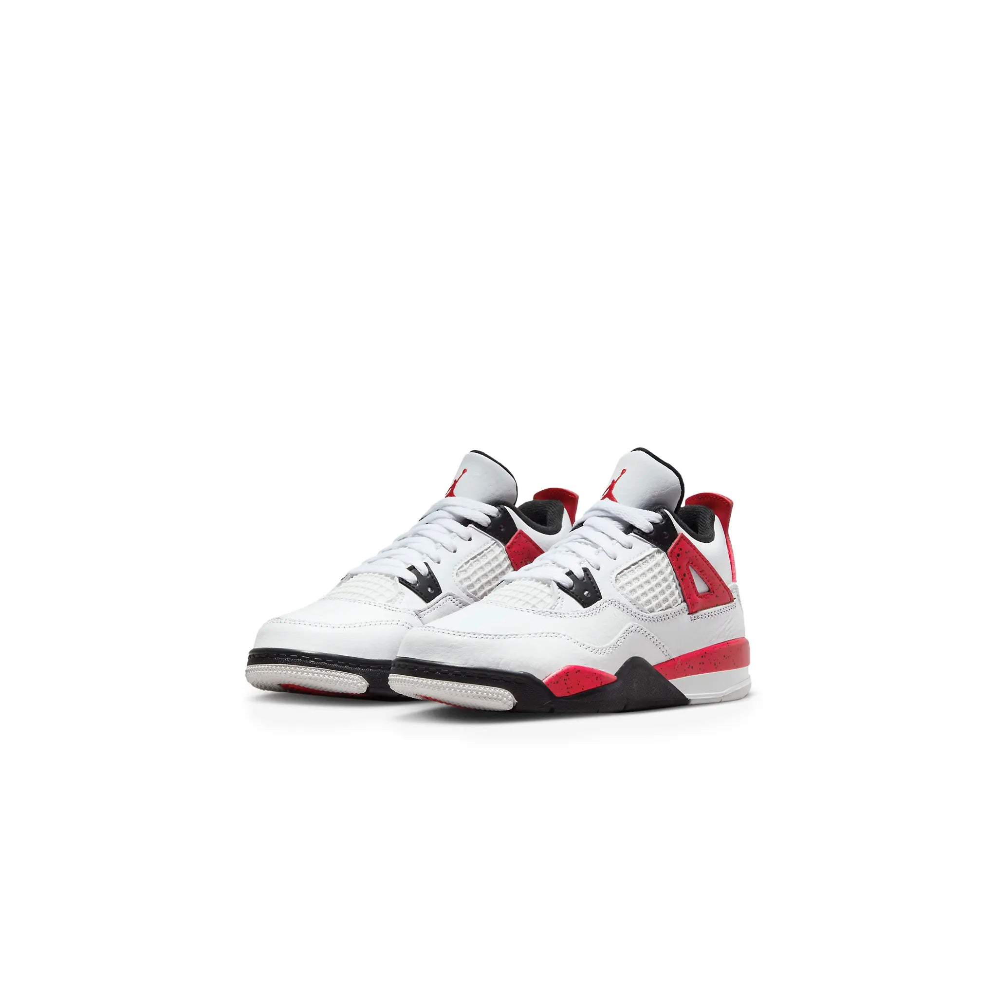 Front side view of Air Jordan 4 Retro Red Cement (PS) BQ7669-161