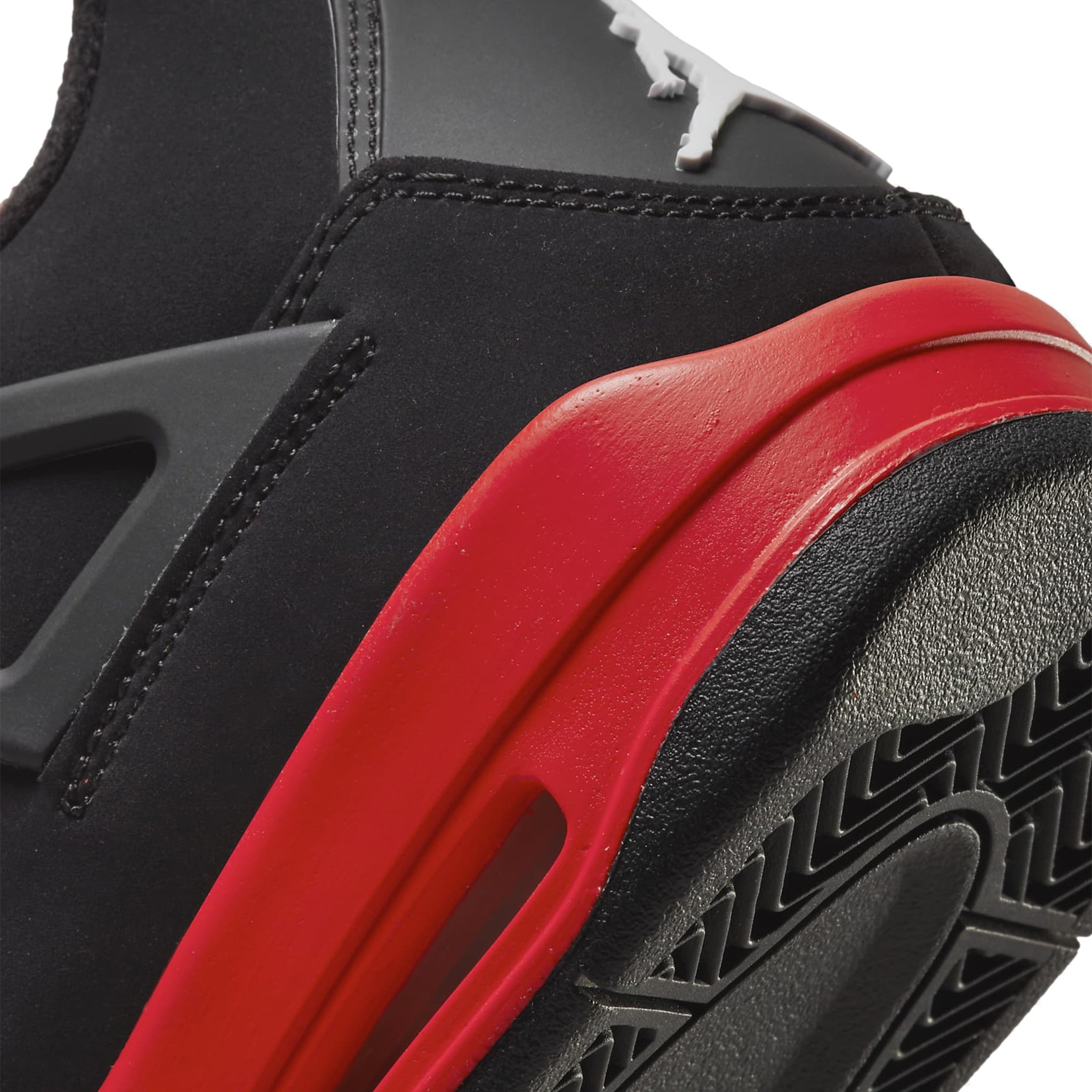 Logo view of Air Jordan 4 Retro Red Thunder (GS) 408452-016