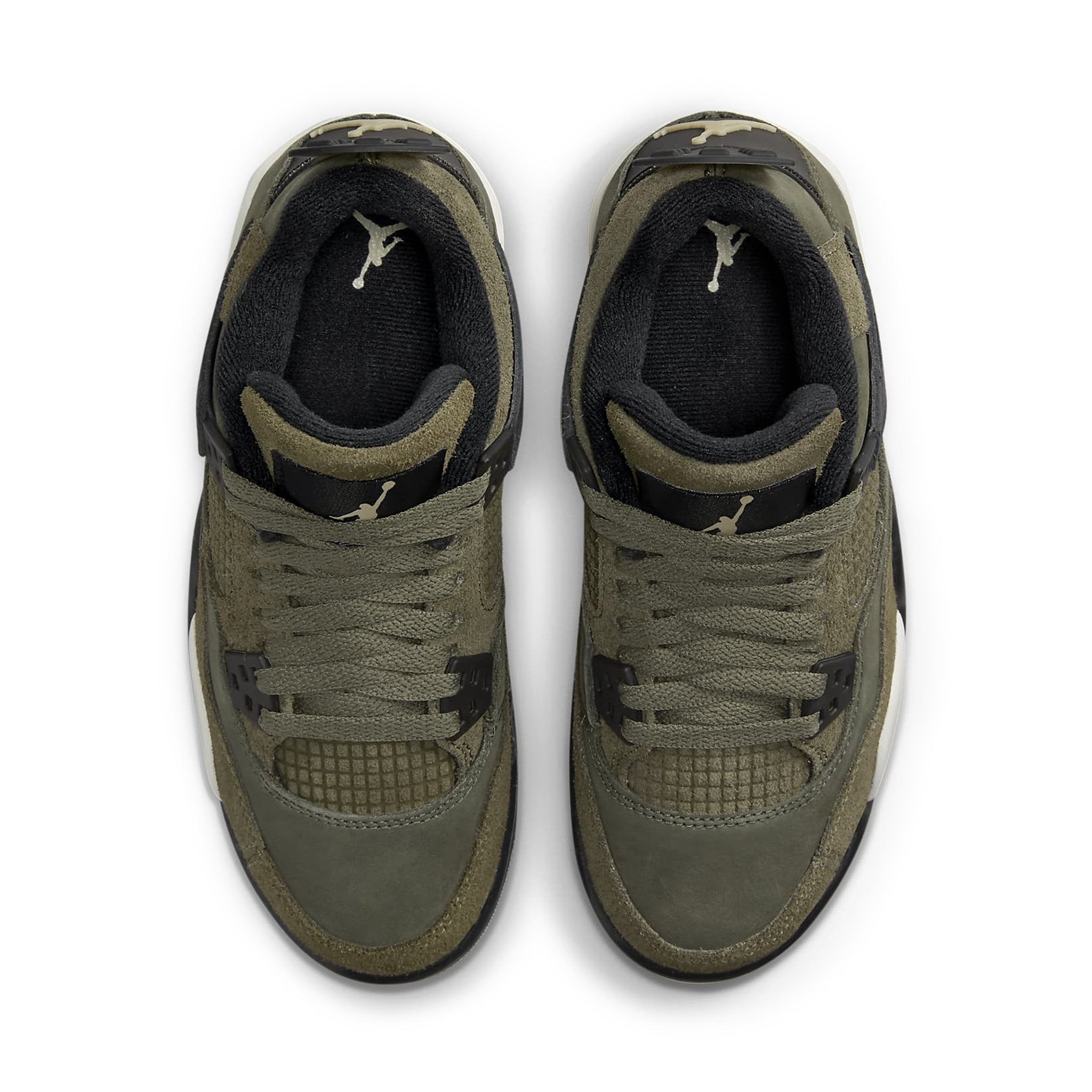 Top view Air Jordan 4 Retro SE Craft Olive (GS) FB9928-200