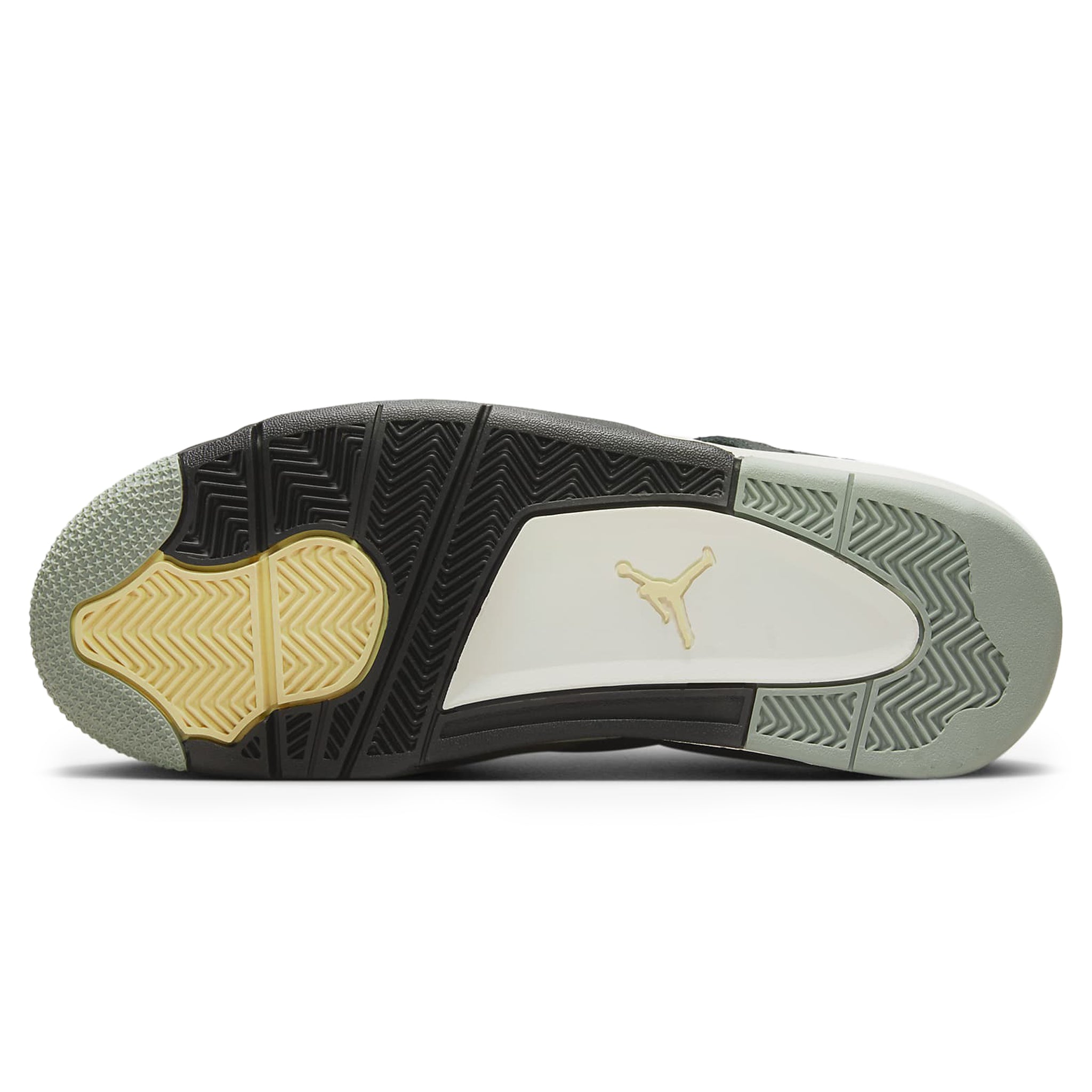 Sole view of Air Jordan 4 Retro SE Craft Olive FB9927-200