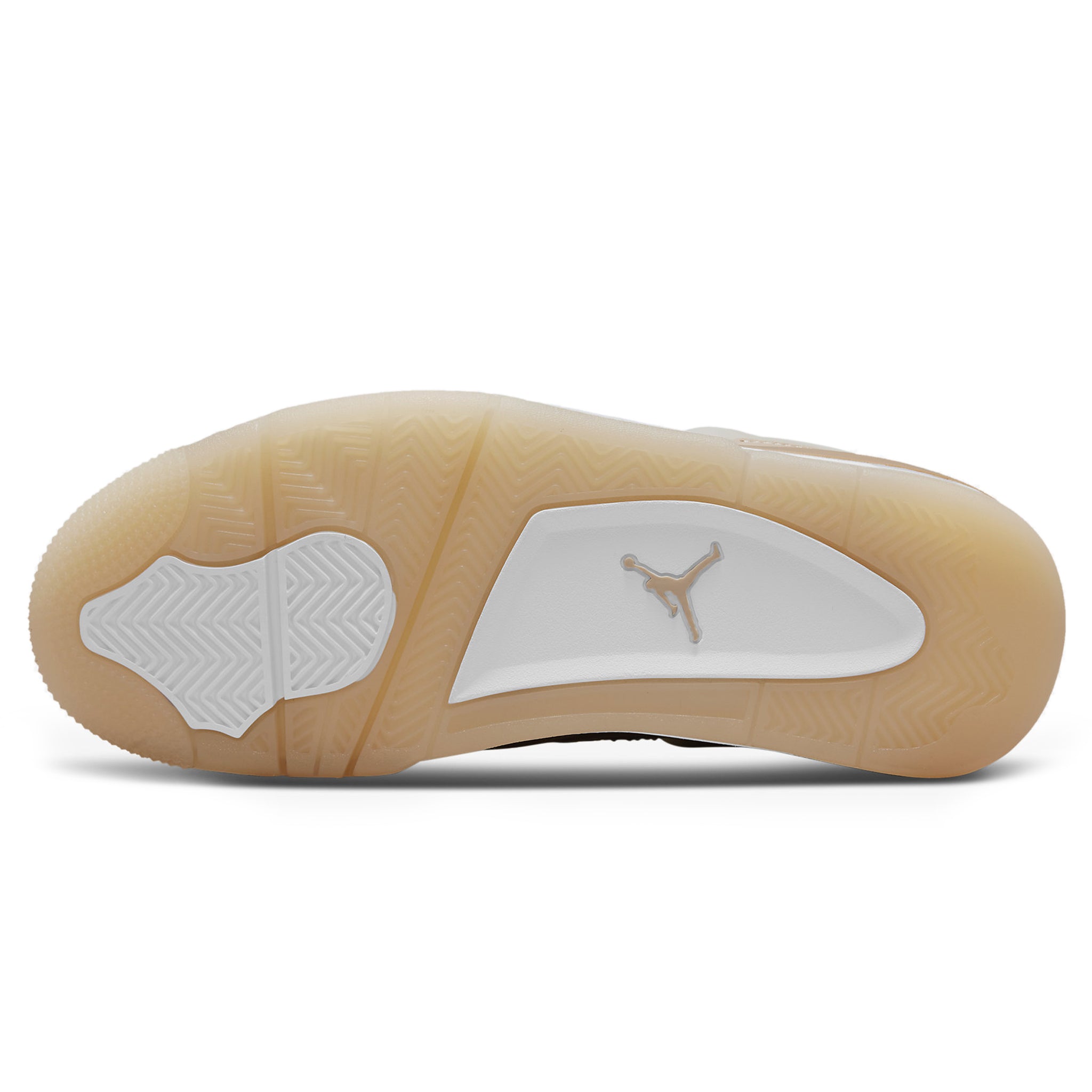 Sole view of Air Jordan 4 Retro Shimmer (W) DJ0675-200