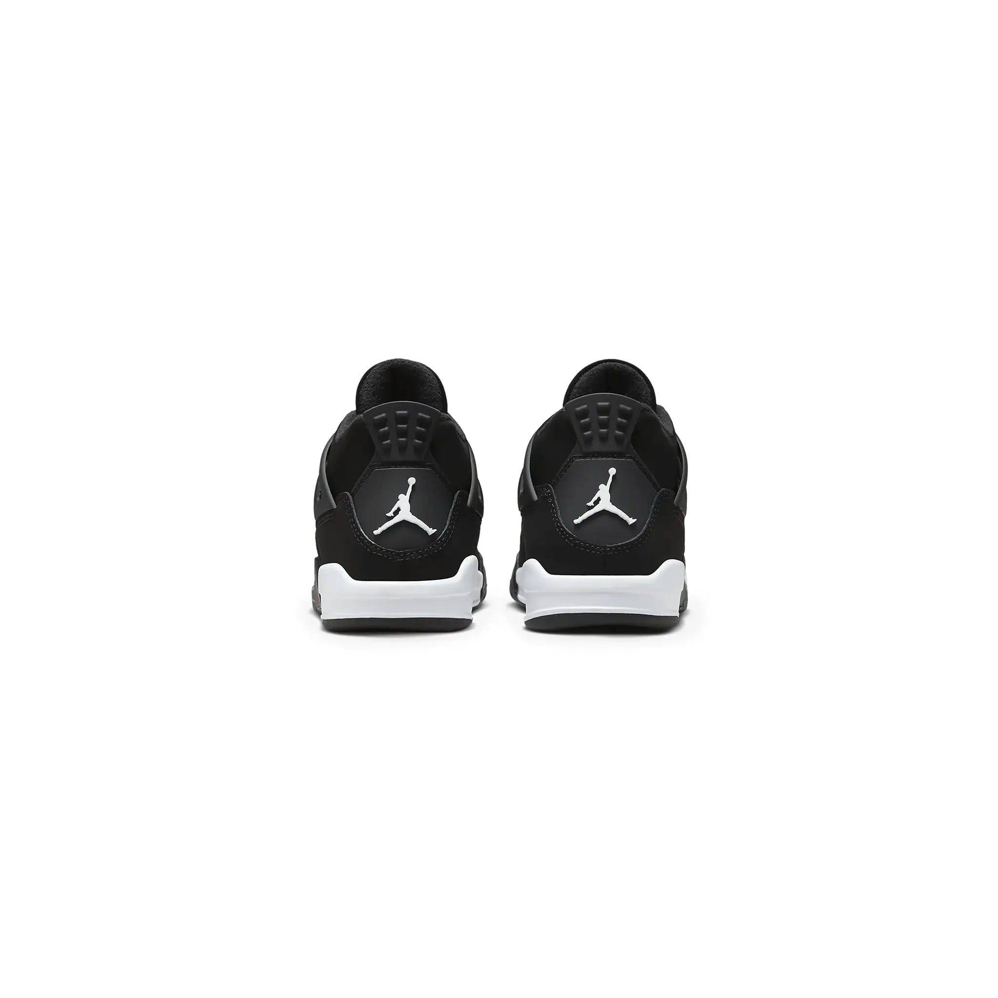 Back view of Air Jordan 4 Retro White Thunder (PS) FV4537-001