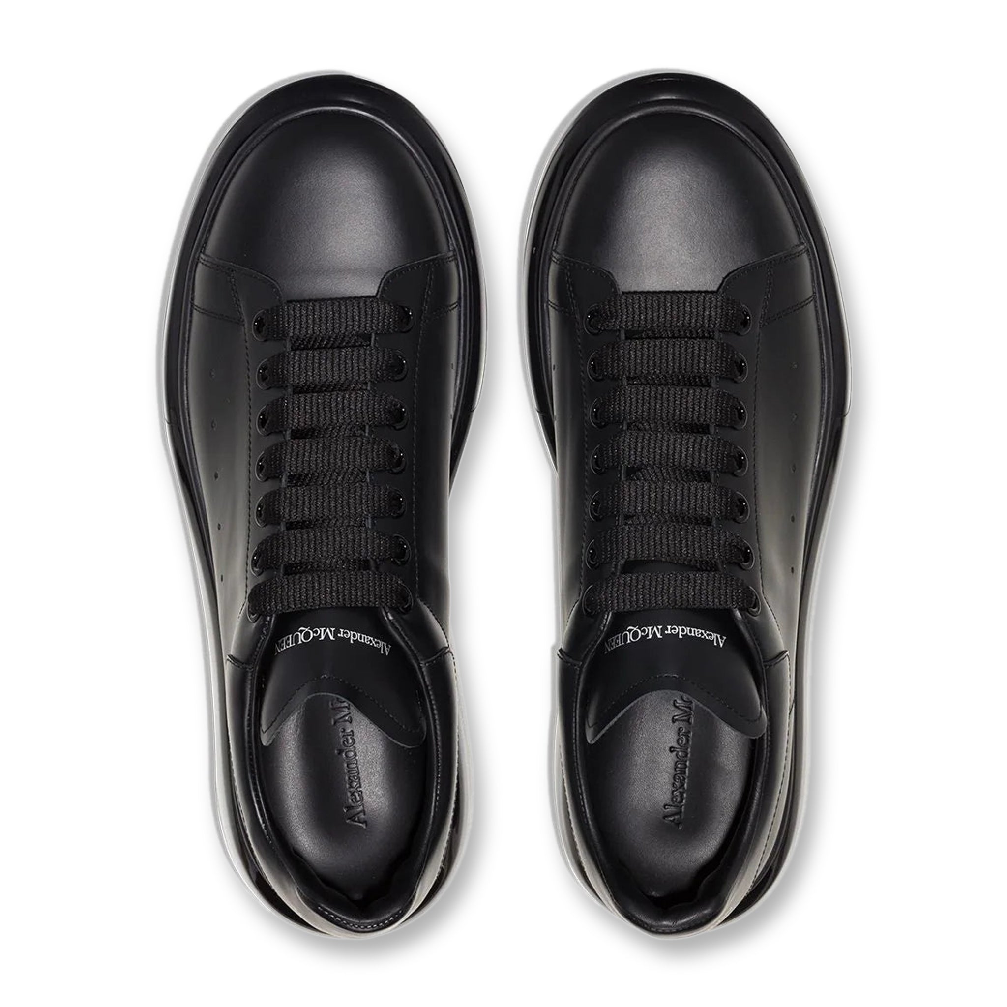 Top view of Alexander Mcqueen Raised Sole Black Bubble Sneaker