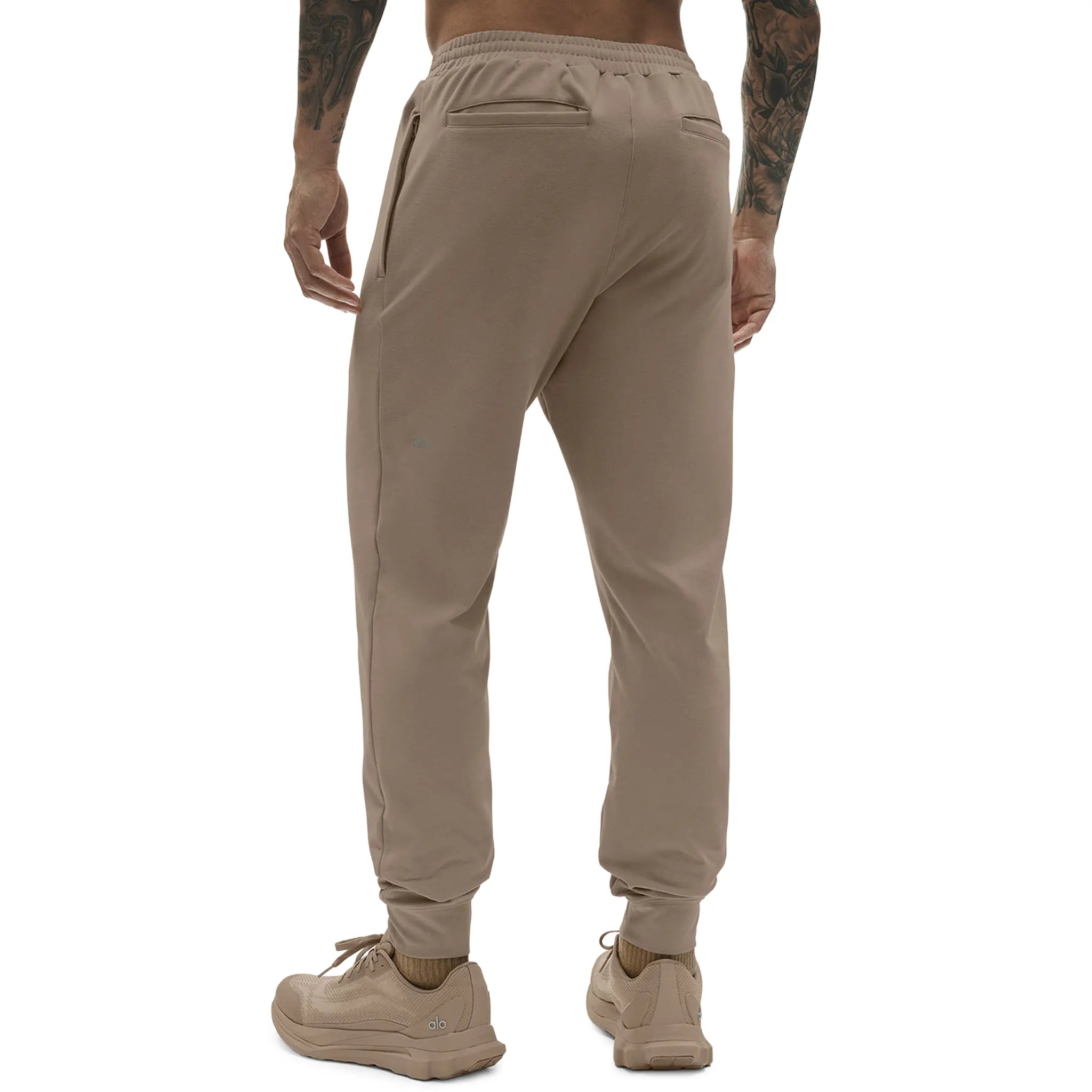 Back View of Alo Yoga Conquer Max Performance Gravel Sweatpants