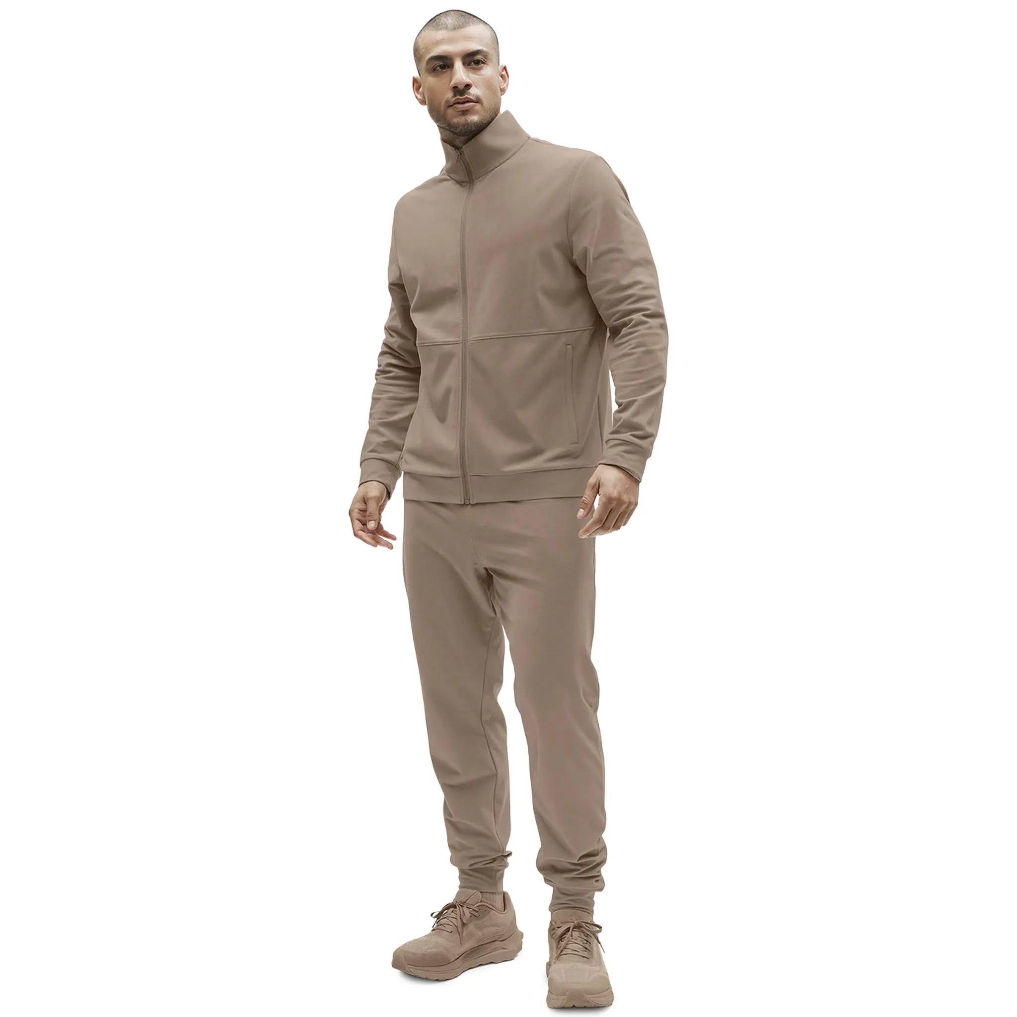 Front View of Alo Yoga Conquer Max Performance Gravel Sweatpants