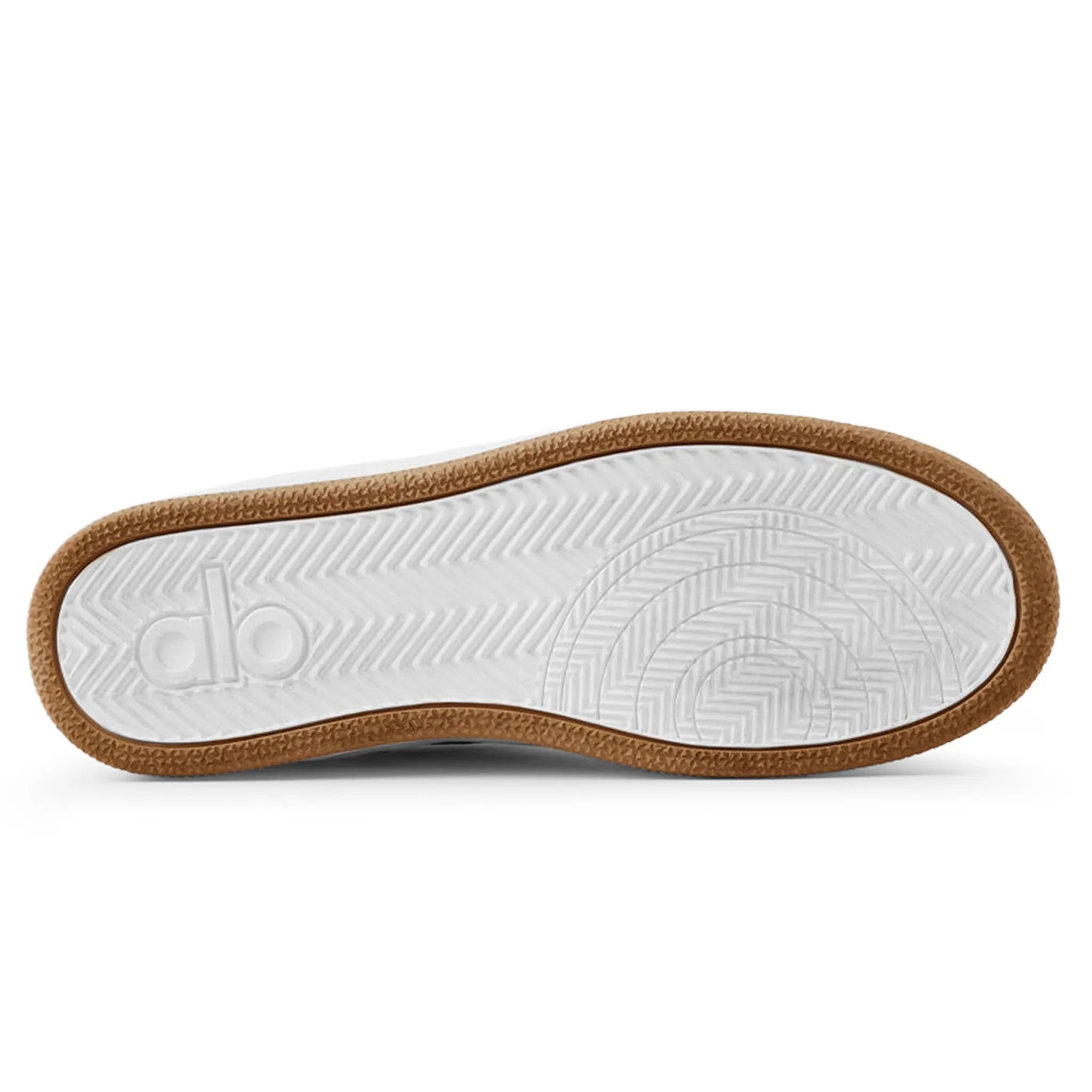 Sole View of Alo Yoga Recovery Mode Gravel White Sneaker