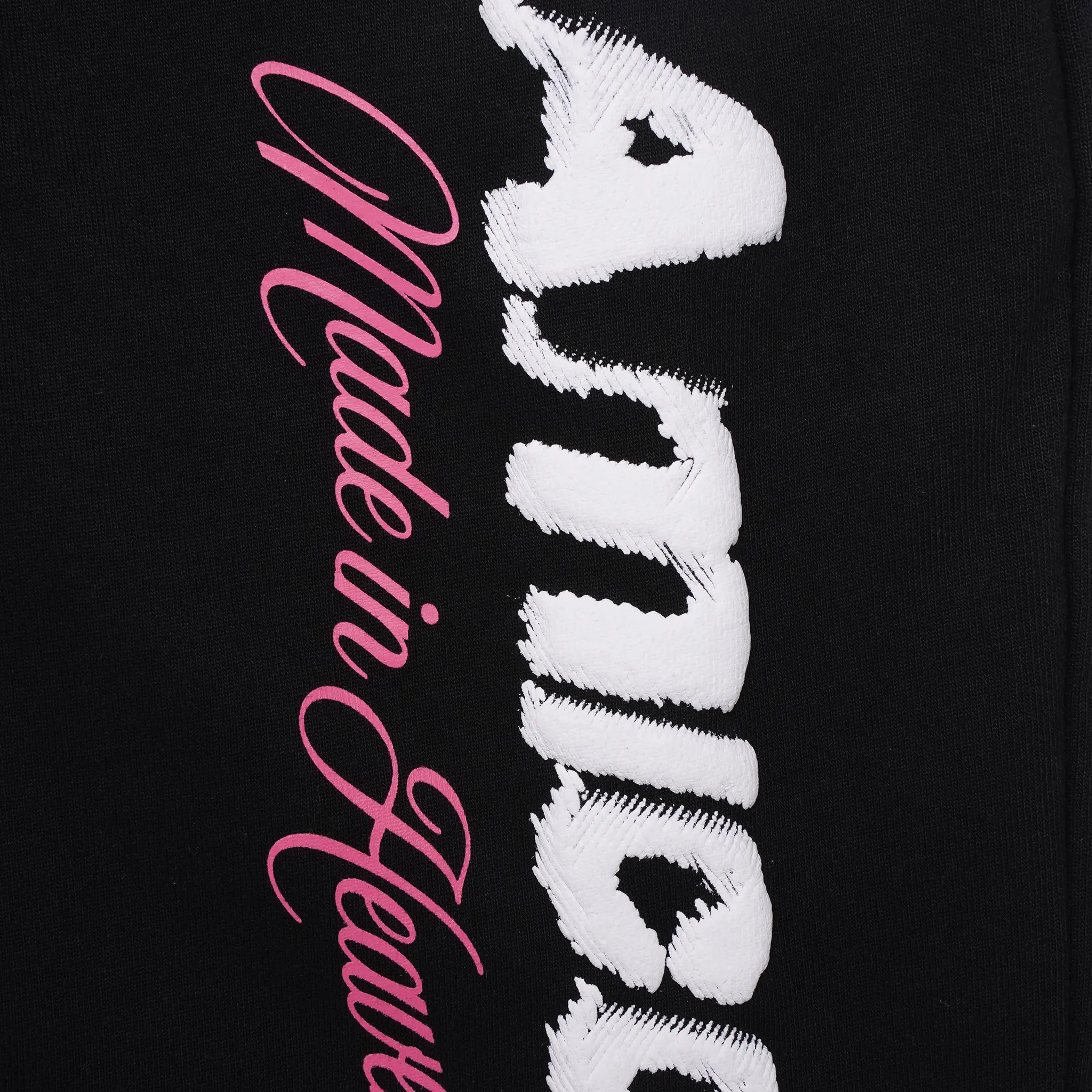 Detail view of Amicci Angeli Graphic Black Shorts