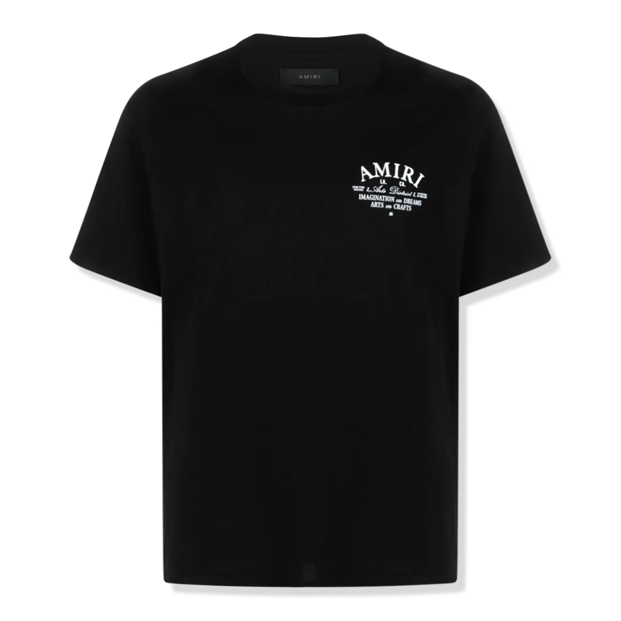 Front view of Amiri Arts District Black T Shirt PXMJT001-001